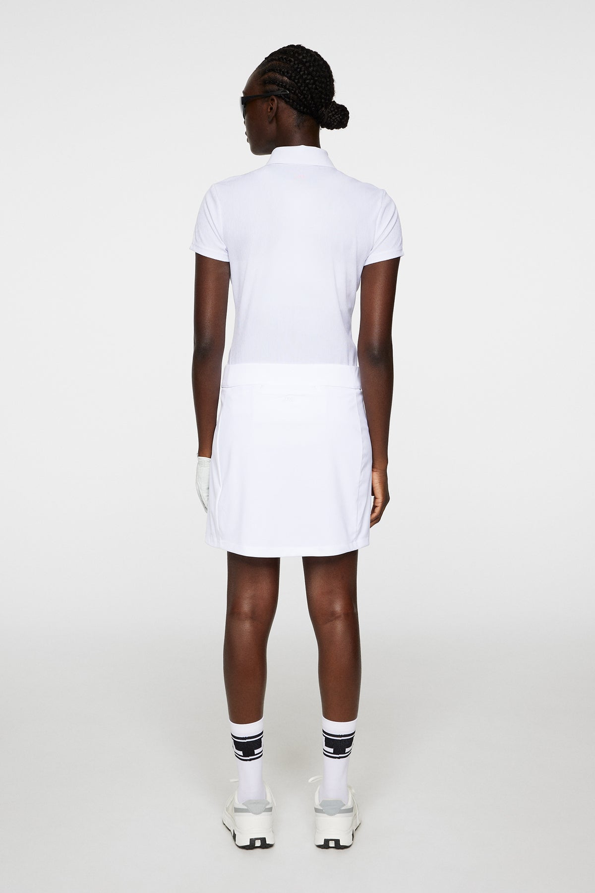 Amelie Mid Skirt in White by J.Lindeberg