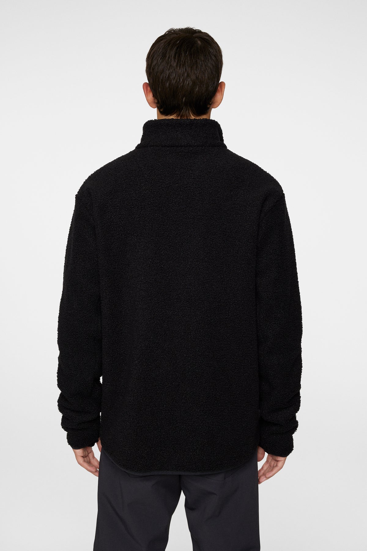 Peter Pile Jacket in Black by J.Lindeberg