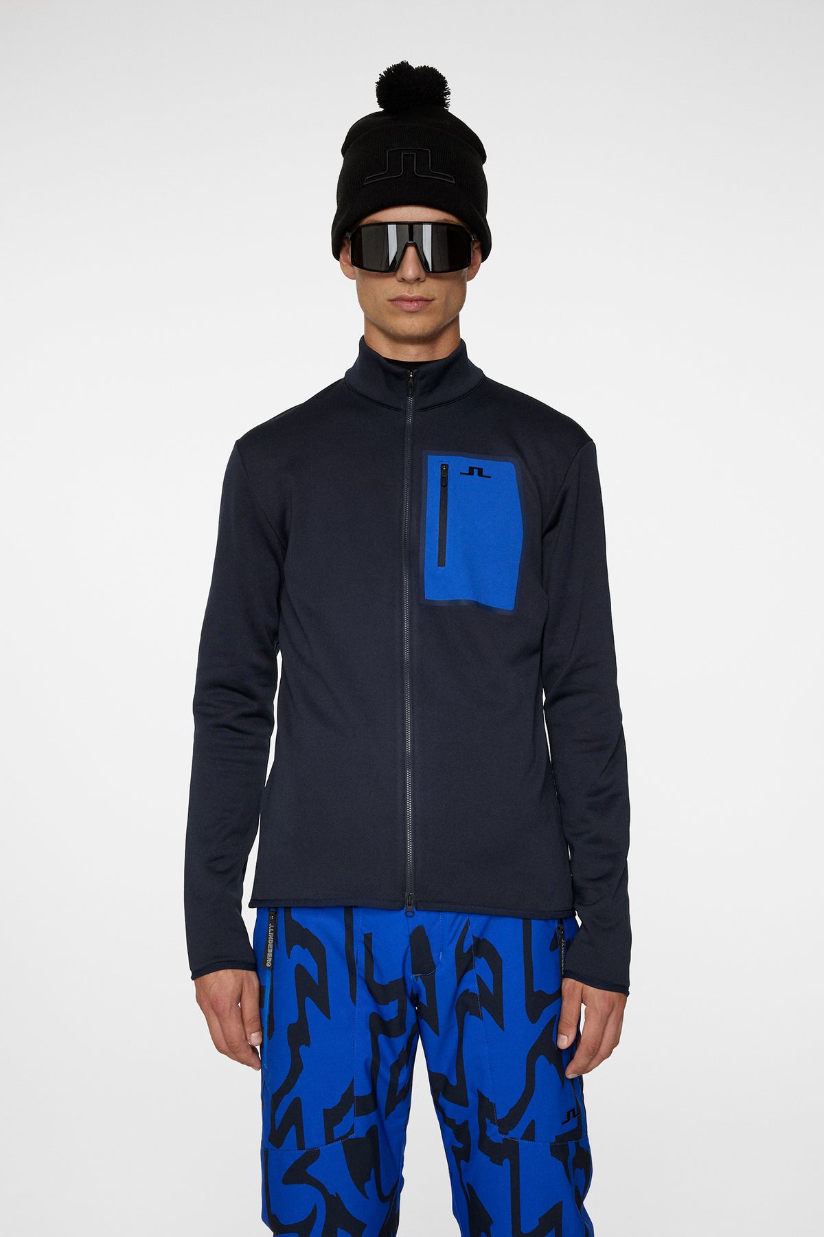 Wayne Polartec Mid Layer in JL Navy by J.Lindeberg