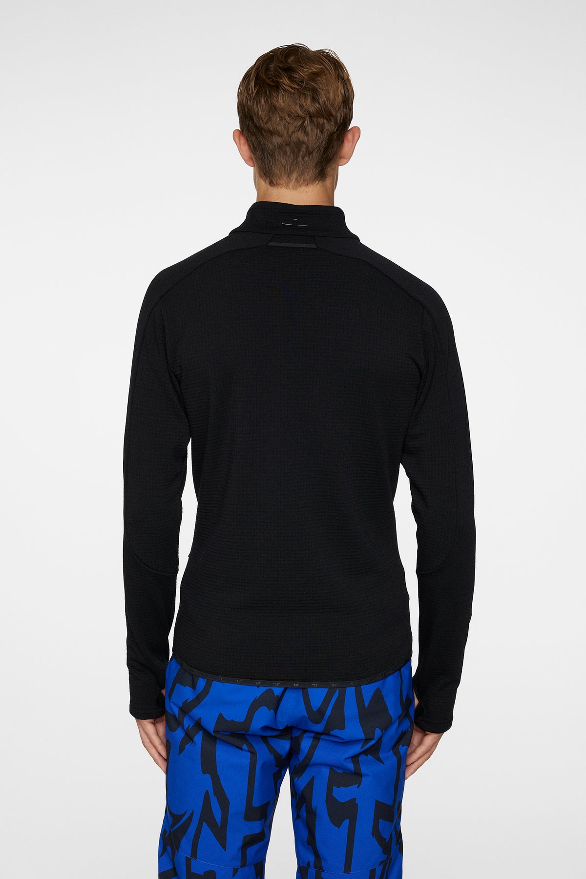 High Grounds Merino Mid Layer in Black by J.Lindeberg