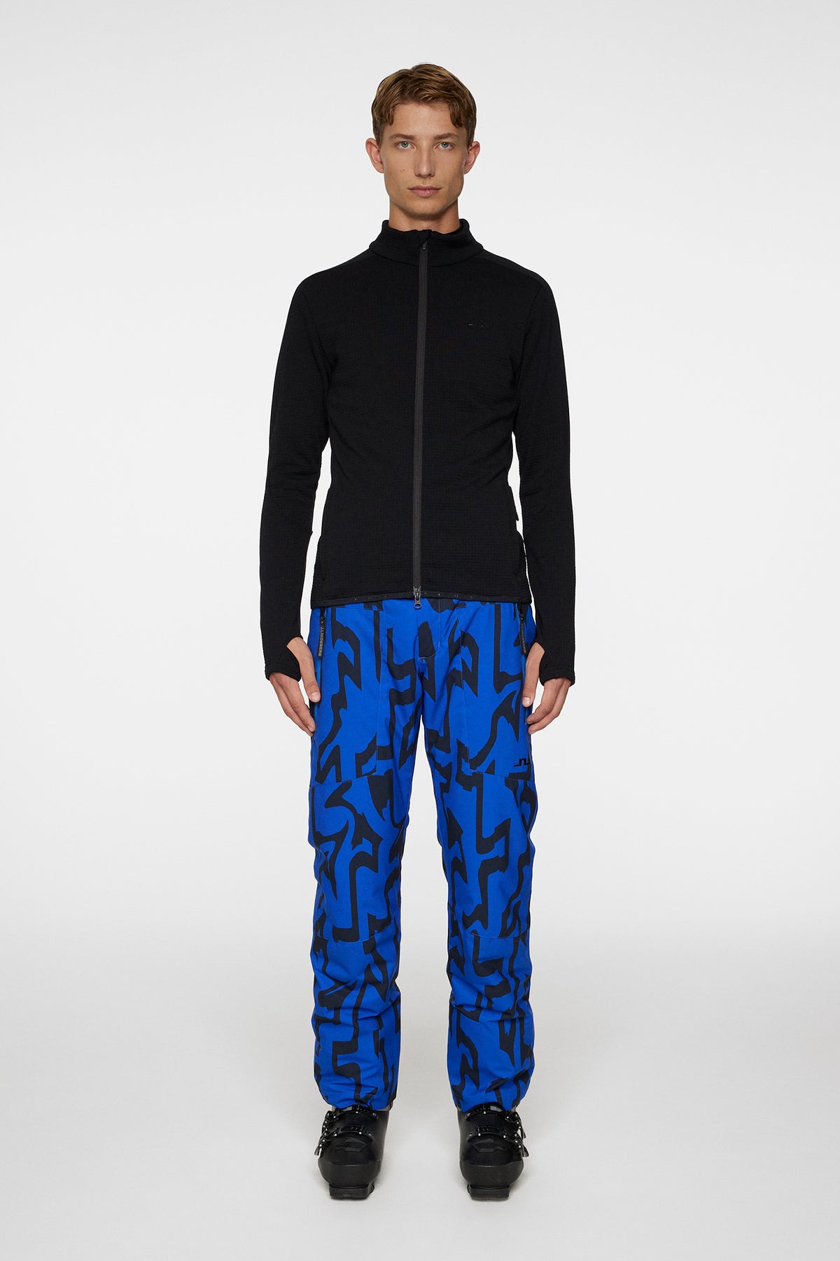 High Grounds Merino Mid Layer in Black by J.Lindeberg