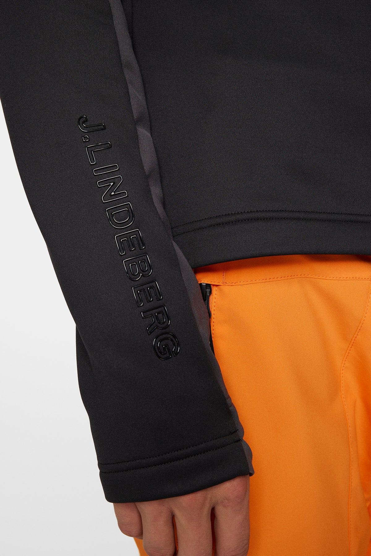 Elevation Full Zip Hood in Black by J.Lindeberg