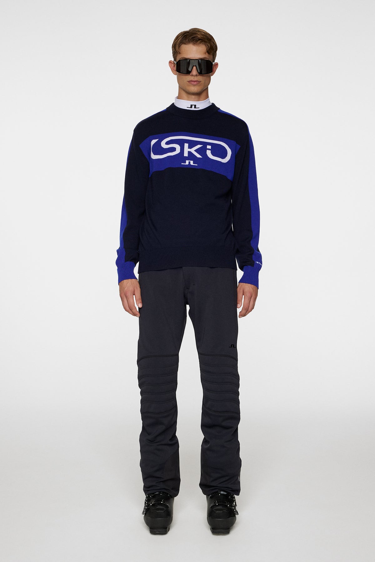 Kirby Knitted Sweater in JL Navy by J.Lindeberg