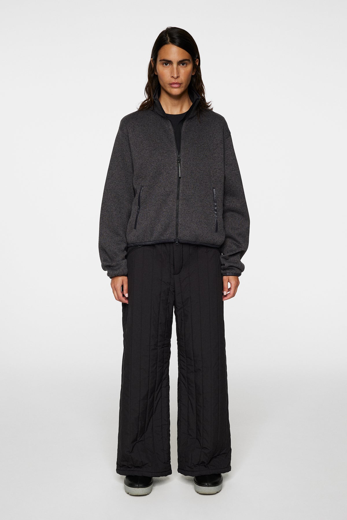 Cirque Jacket in Dark Grey Melange by J.Lindeberg