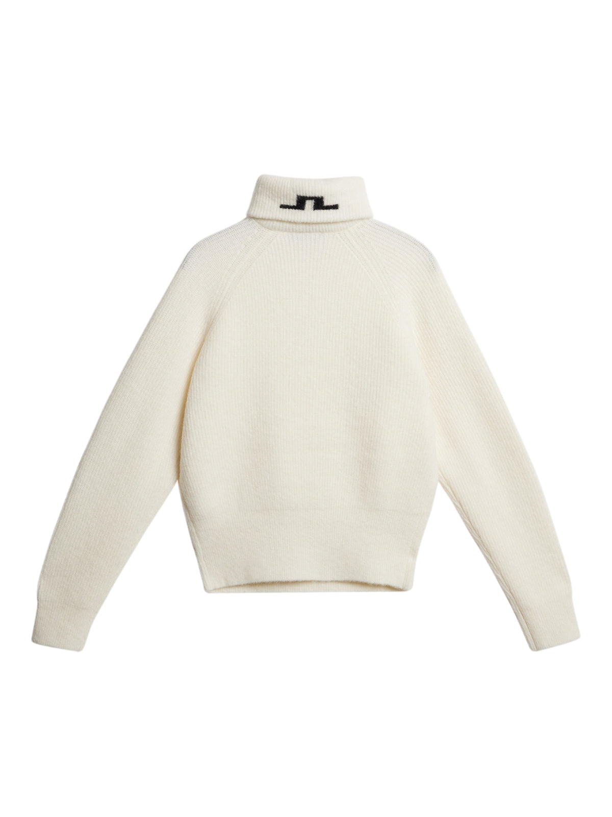 Finja Knitted Zip Sweater in Whisper White by J.Lindeberg