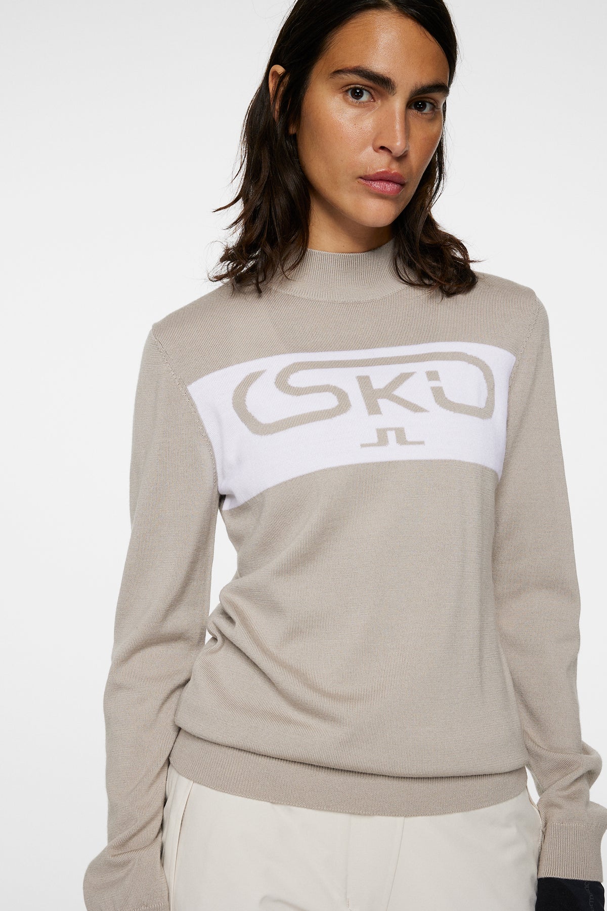 Kelby Knitted Sweater in Moonbeam by J.Lindeberg