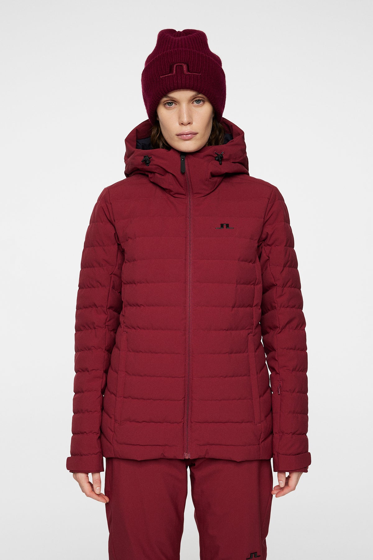 W Thermic Down Jacket in Cabernet by J.Lindeberg
