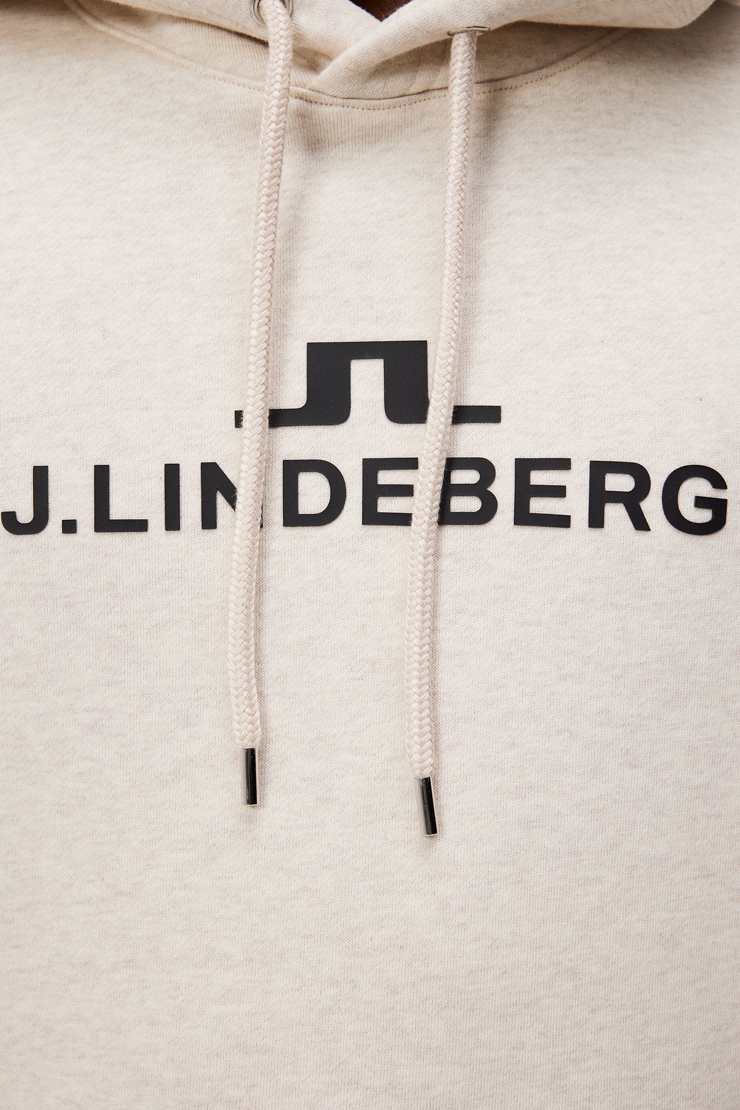 Alpha Hood in Beige Melange by J.Lindeberg