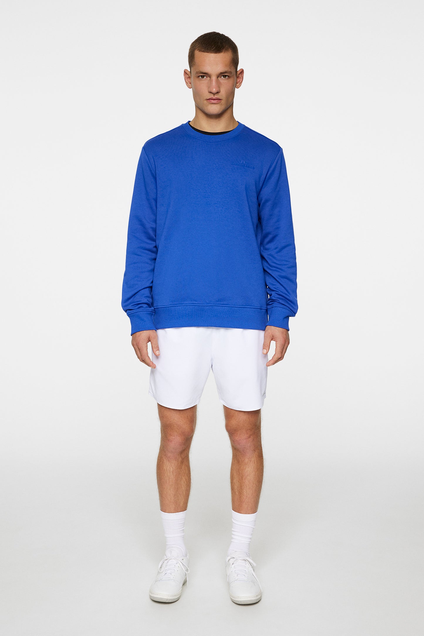 Alpha Crew Neck in Club Blue by J.Lindeberg