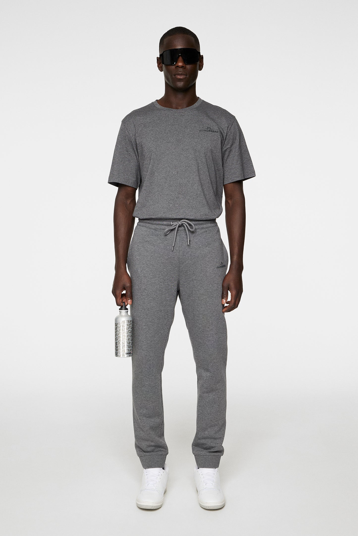 Alpha Sweatpant in Dark Grey Melange by J.Lindeberg