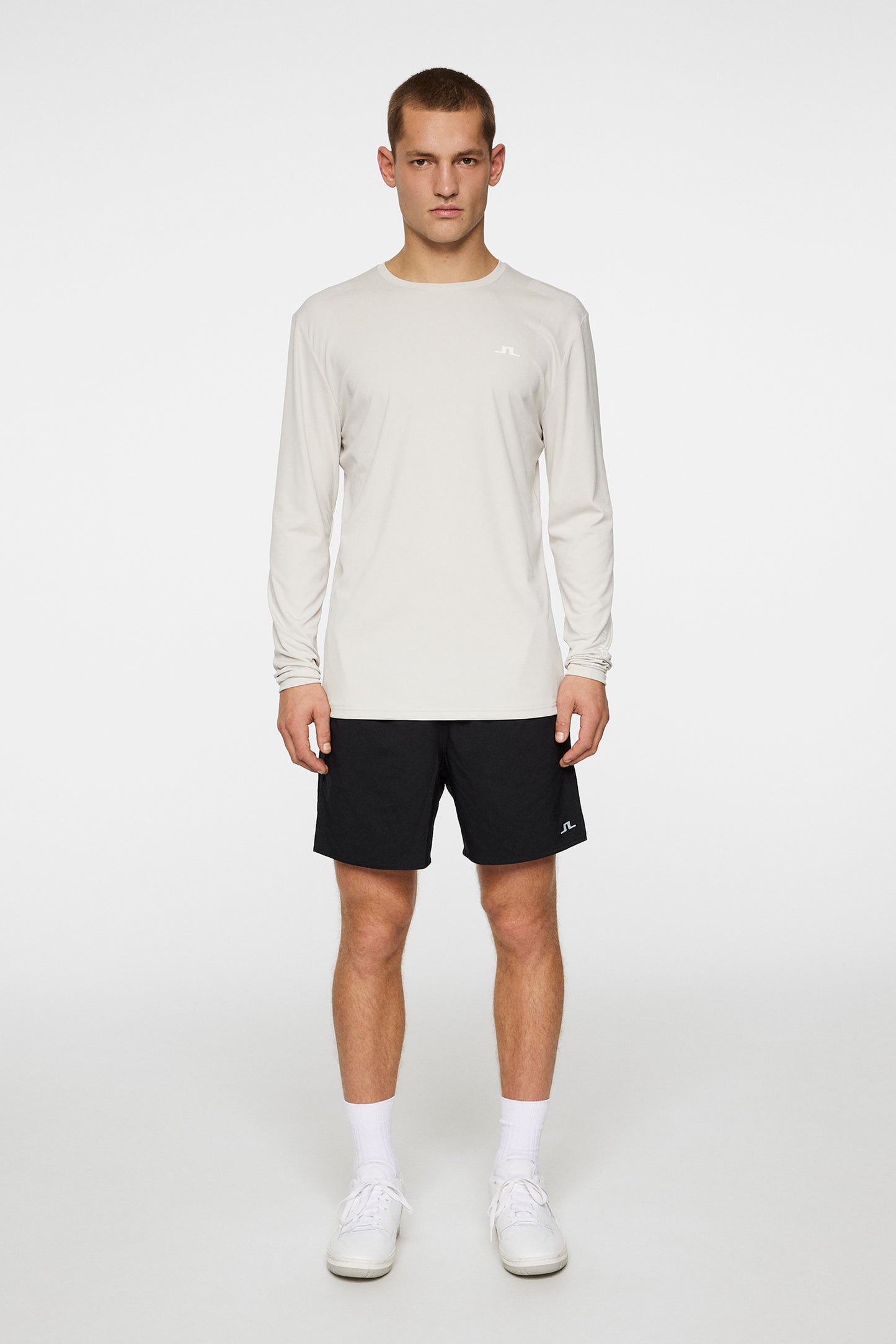 Elion Long Sleeve Tee in Moonbeam by J.Lindeberg