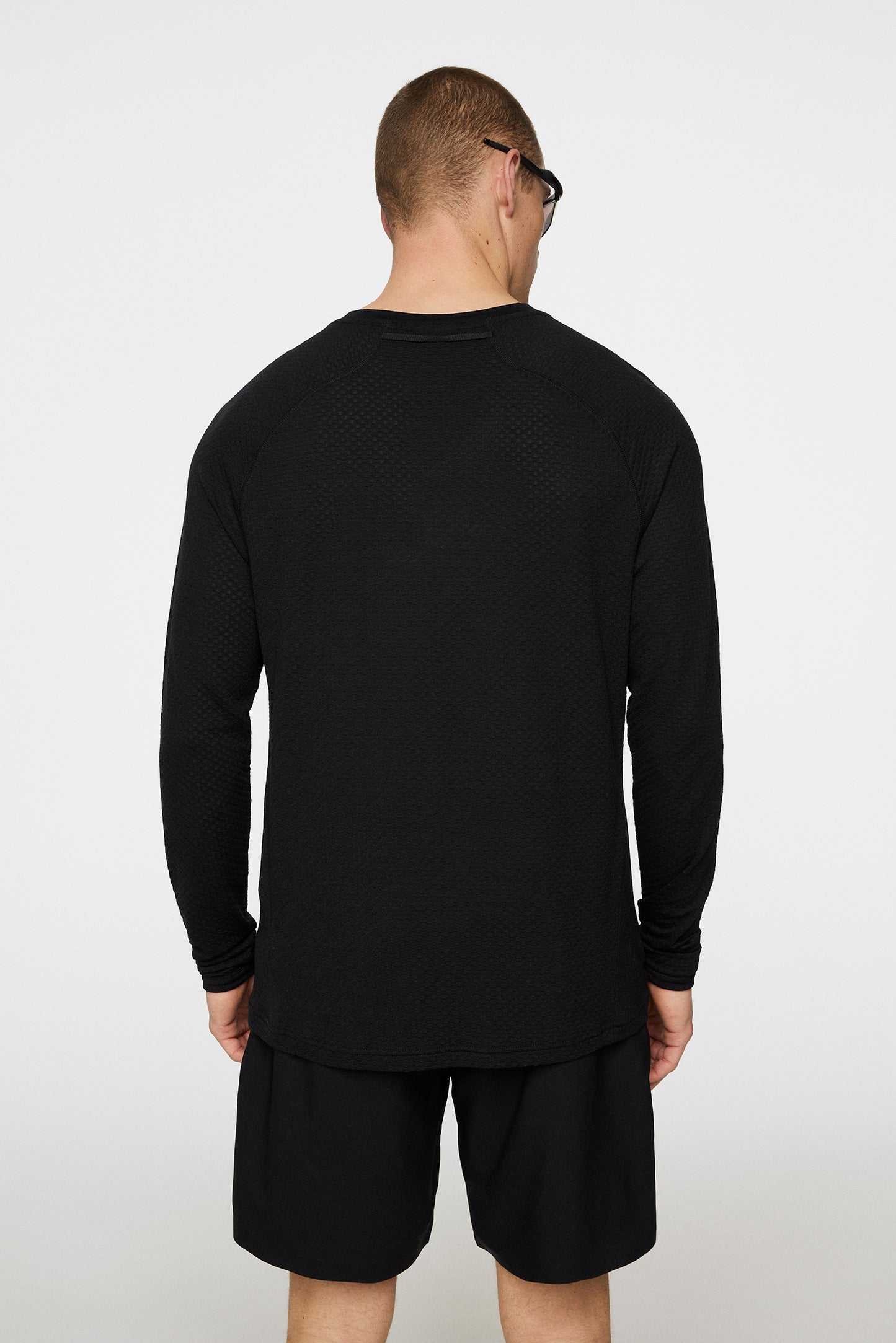 Brent Wool Long Sleeve in Black by J.Lindeberg