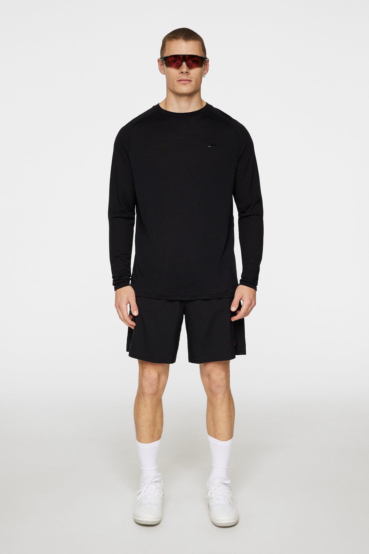 Brent Wool Long Sleeve in Black by J.Lindeberg