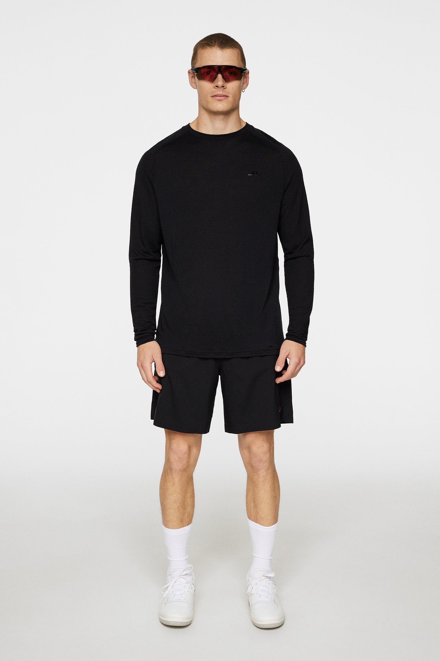 Brent Wool Long Sleeve in Black by J.Lindeberg