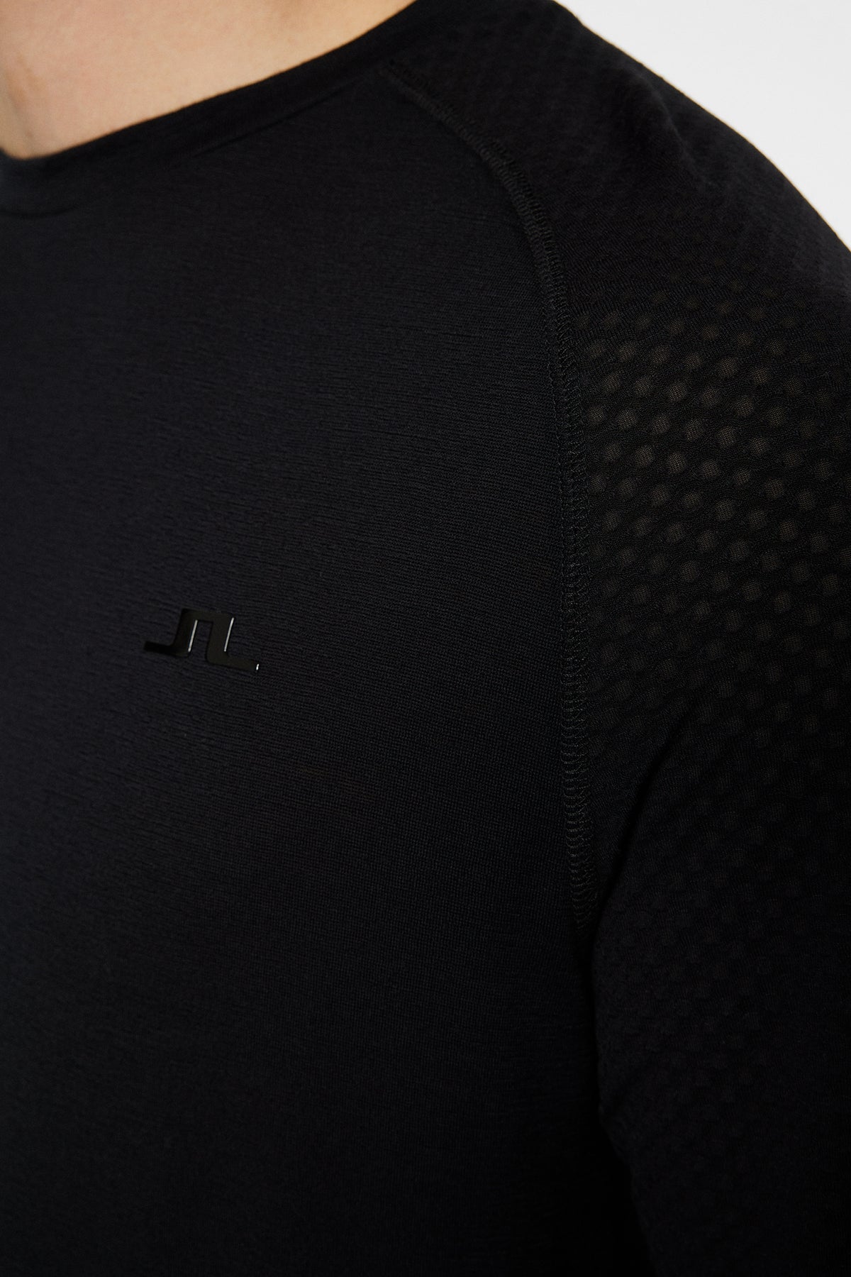 Brent Wool Long Sleeve in Black by J.Lindeberg