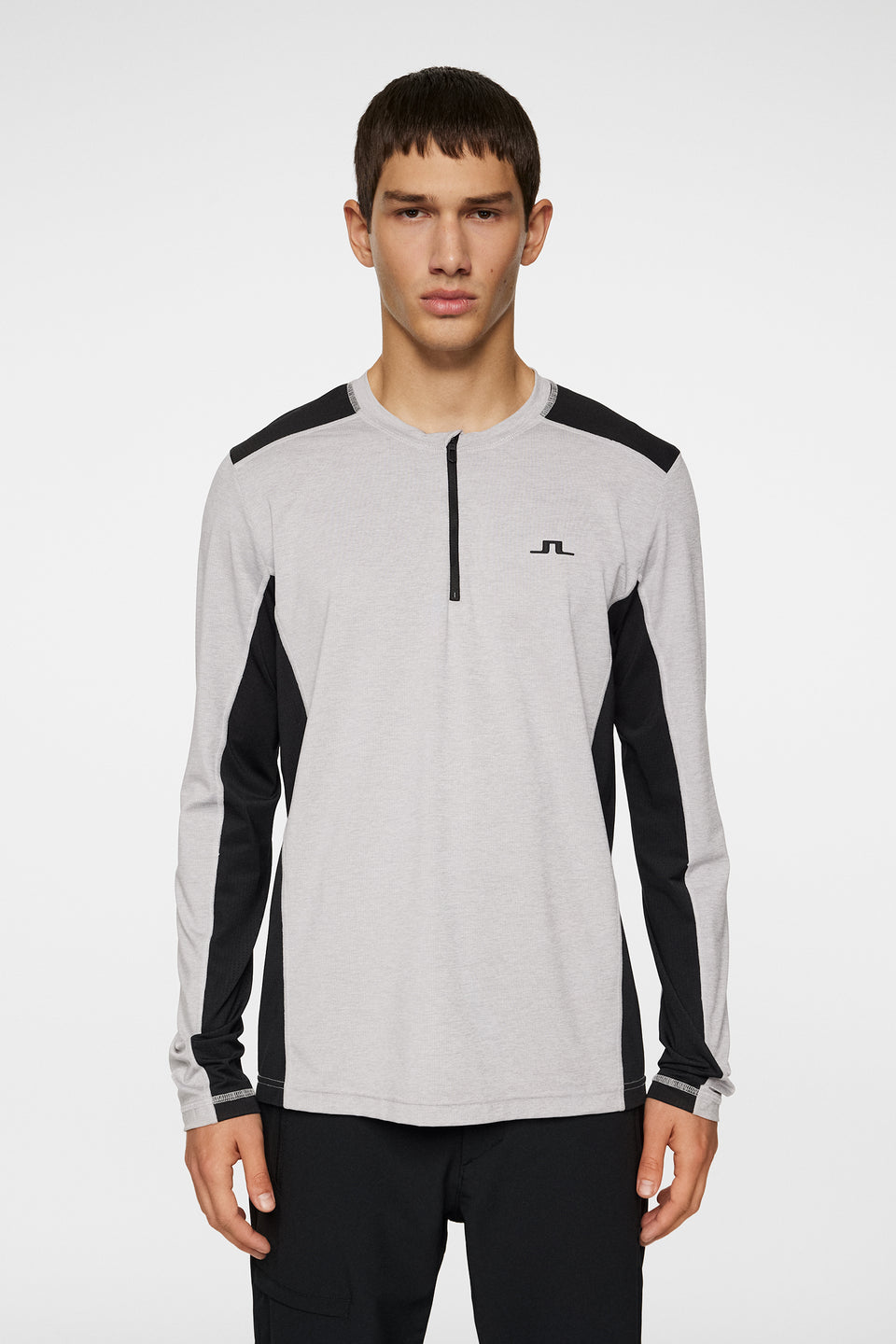 Tomas Long Sleeve T-Shirt / Light Grey Melange