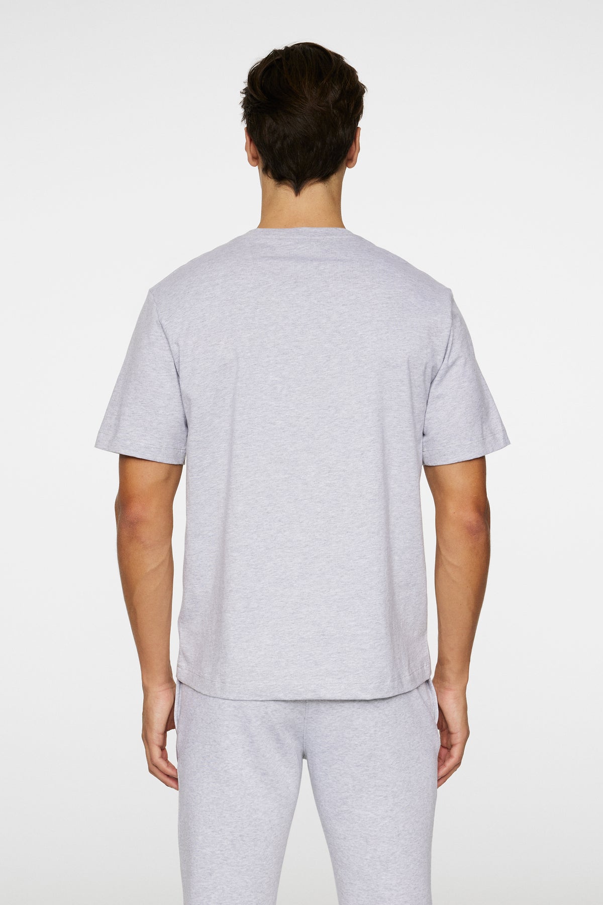 Alpha T-shirt in Light Grey Melange by J.Lindeberg