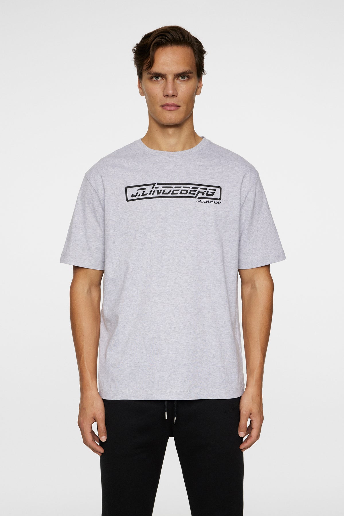 Baldwin T-shirt in Light Grey Melange by J.Lindeberg