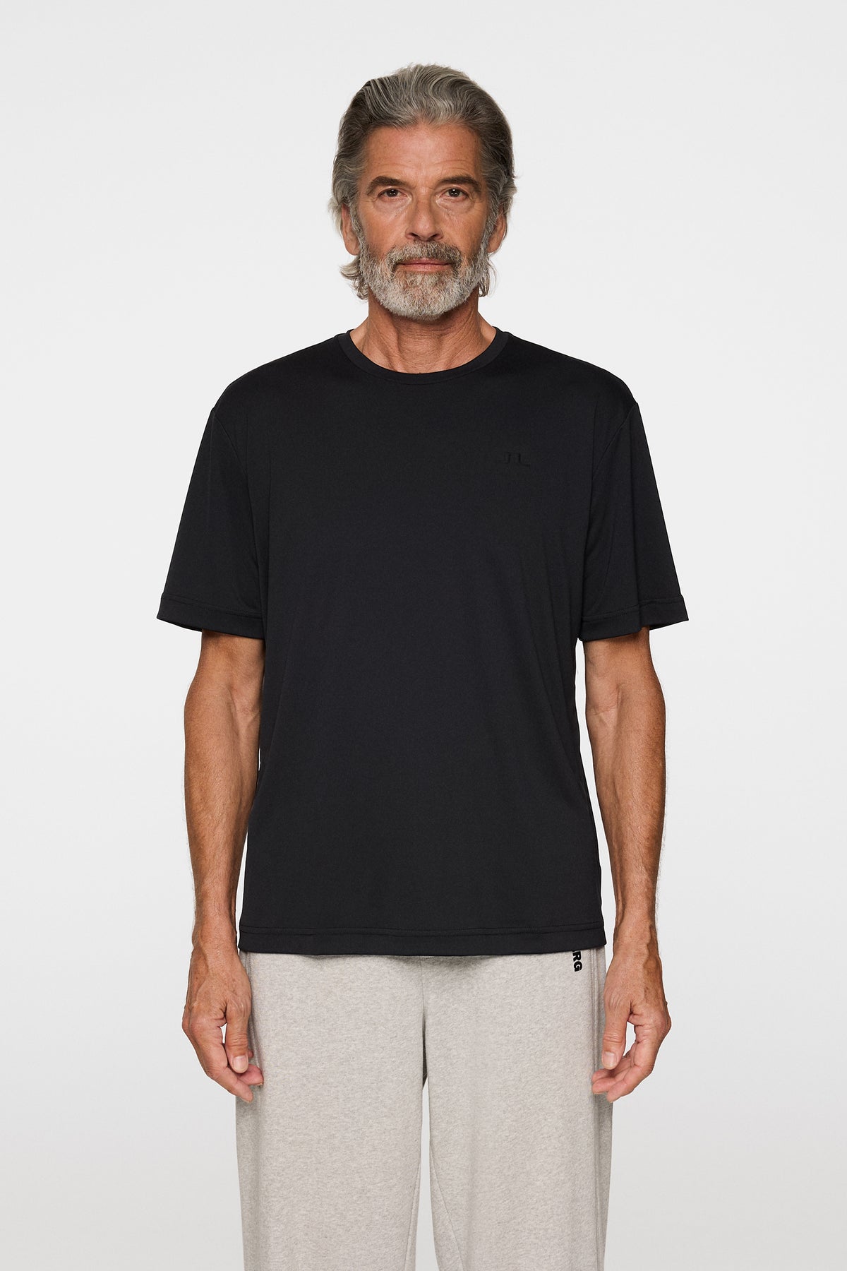 Ade T-shirt in Black by J.Lindeberg