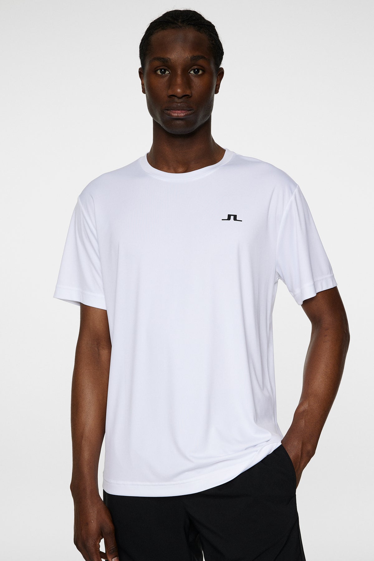 Ade T-shirt in White by J.Lindeberg