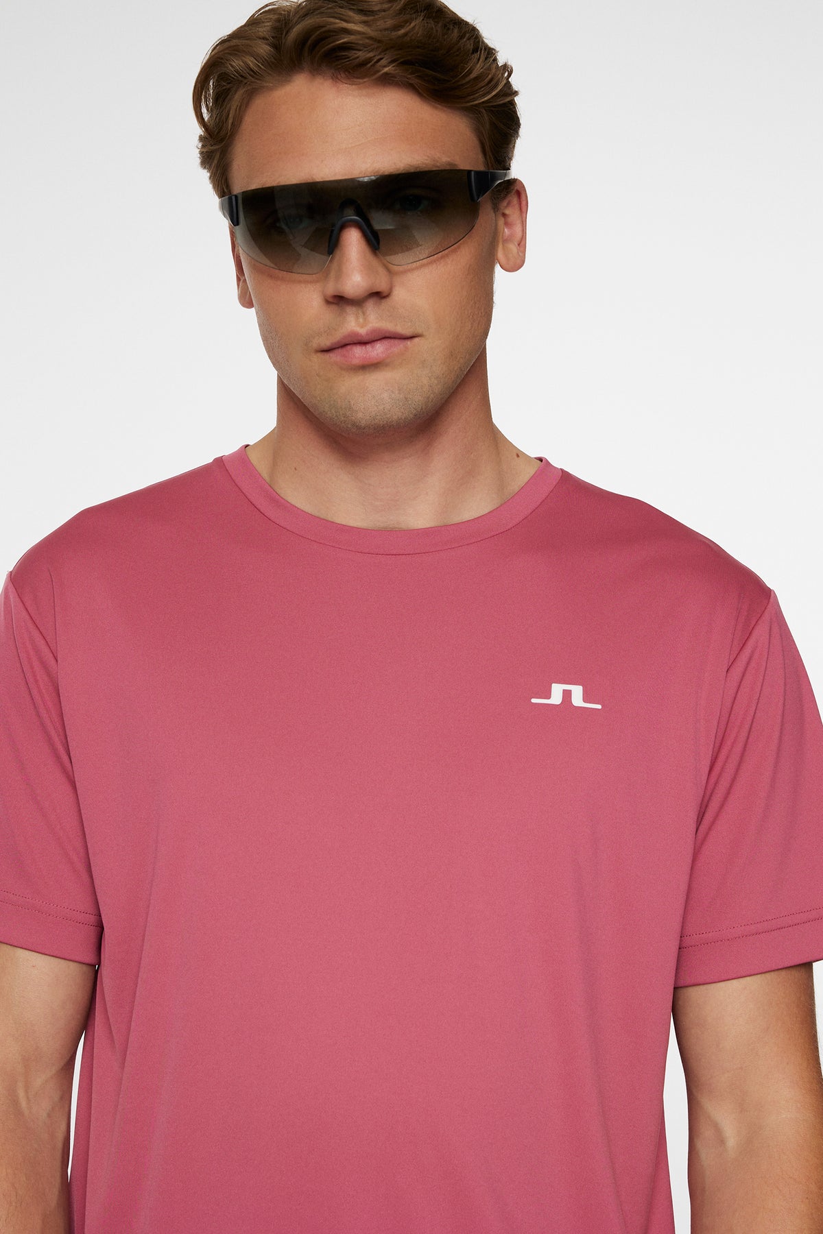 Ade T-shirt in Rose Wine by J.Lindeberg