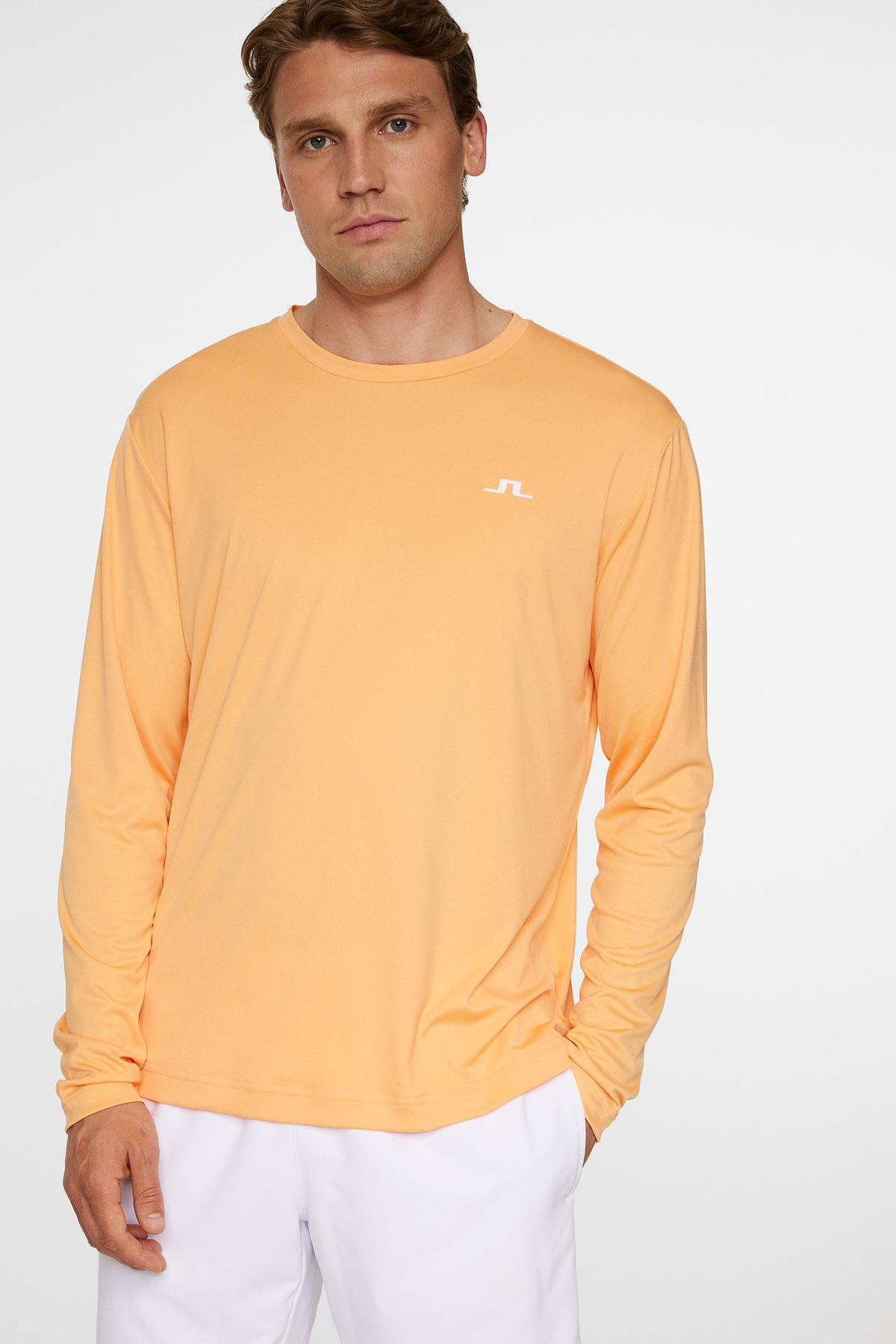 Ade T-shirt LS in Mock Orange by J.Lindeberg