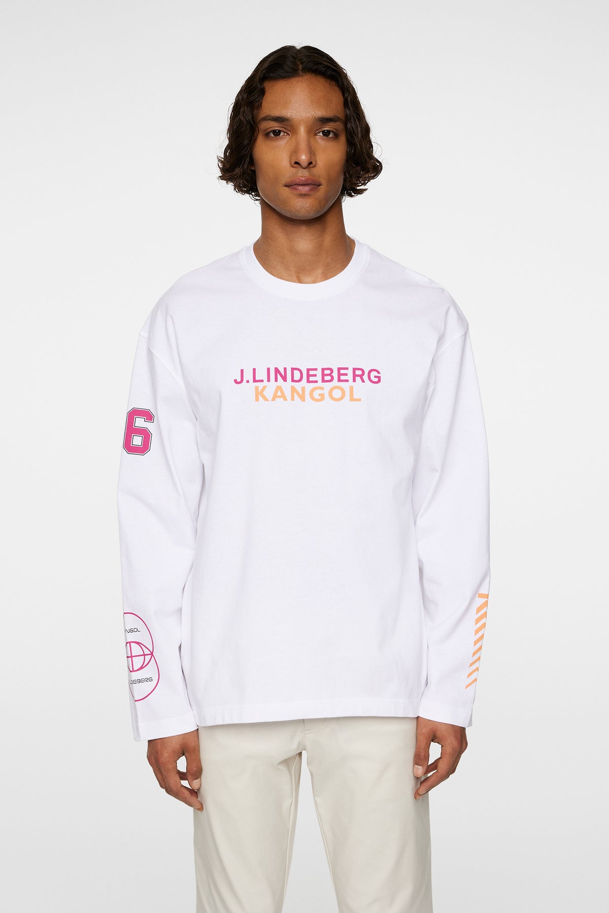 Davie LS T-shirt in White by J.Lindeberg