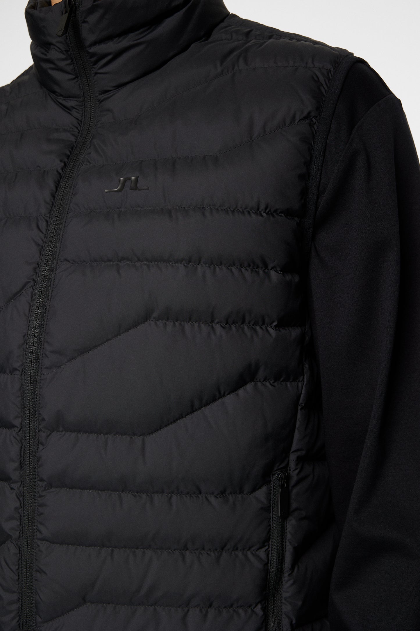 Cliff Light Down Vest in Black by J.Lindeberg