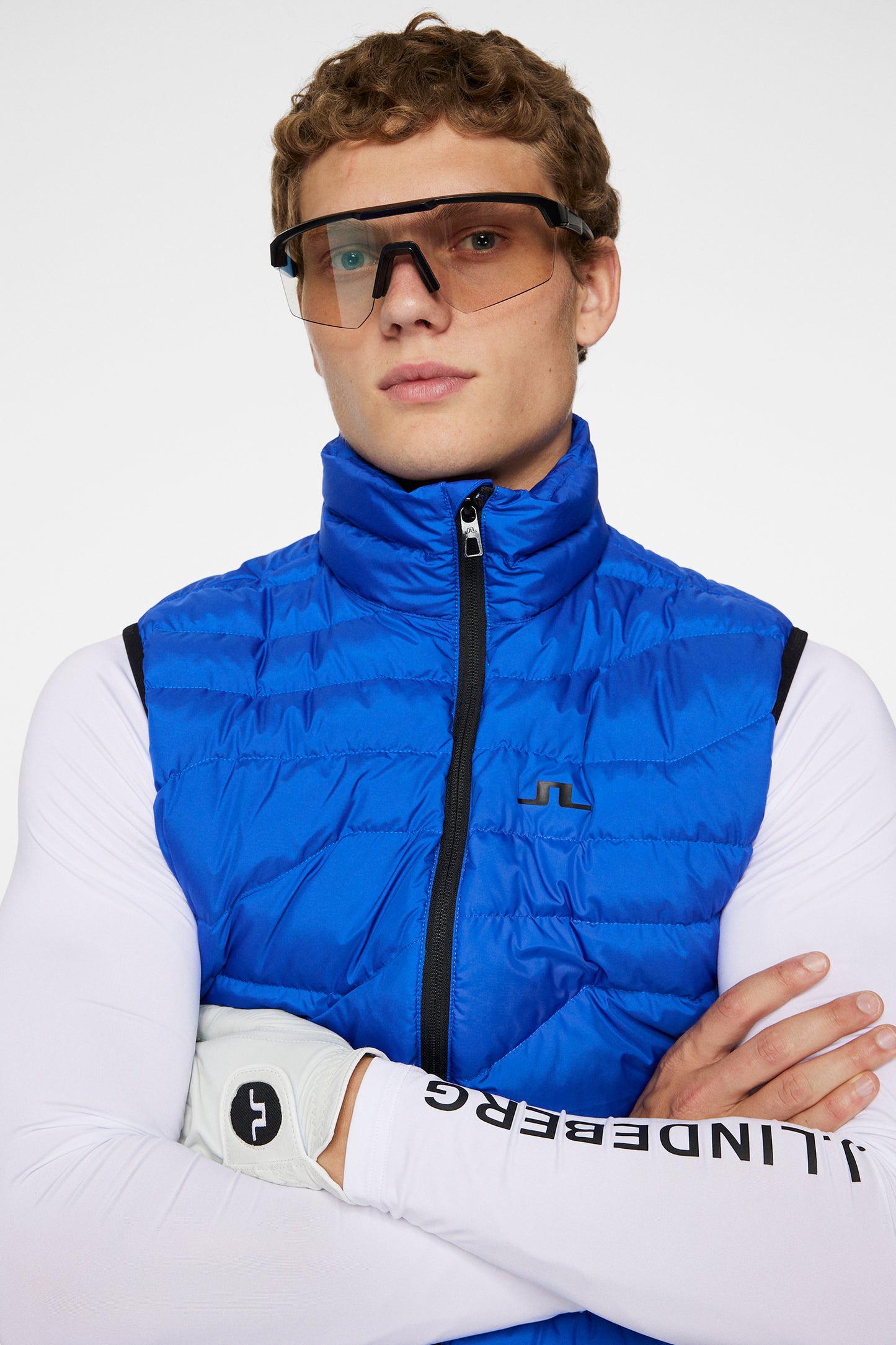 Cliff Light Down Vest in Club Blue by J.Lindeberg