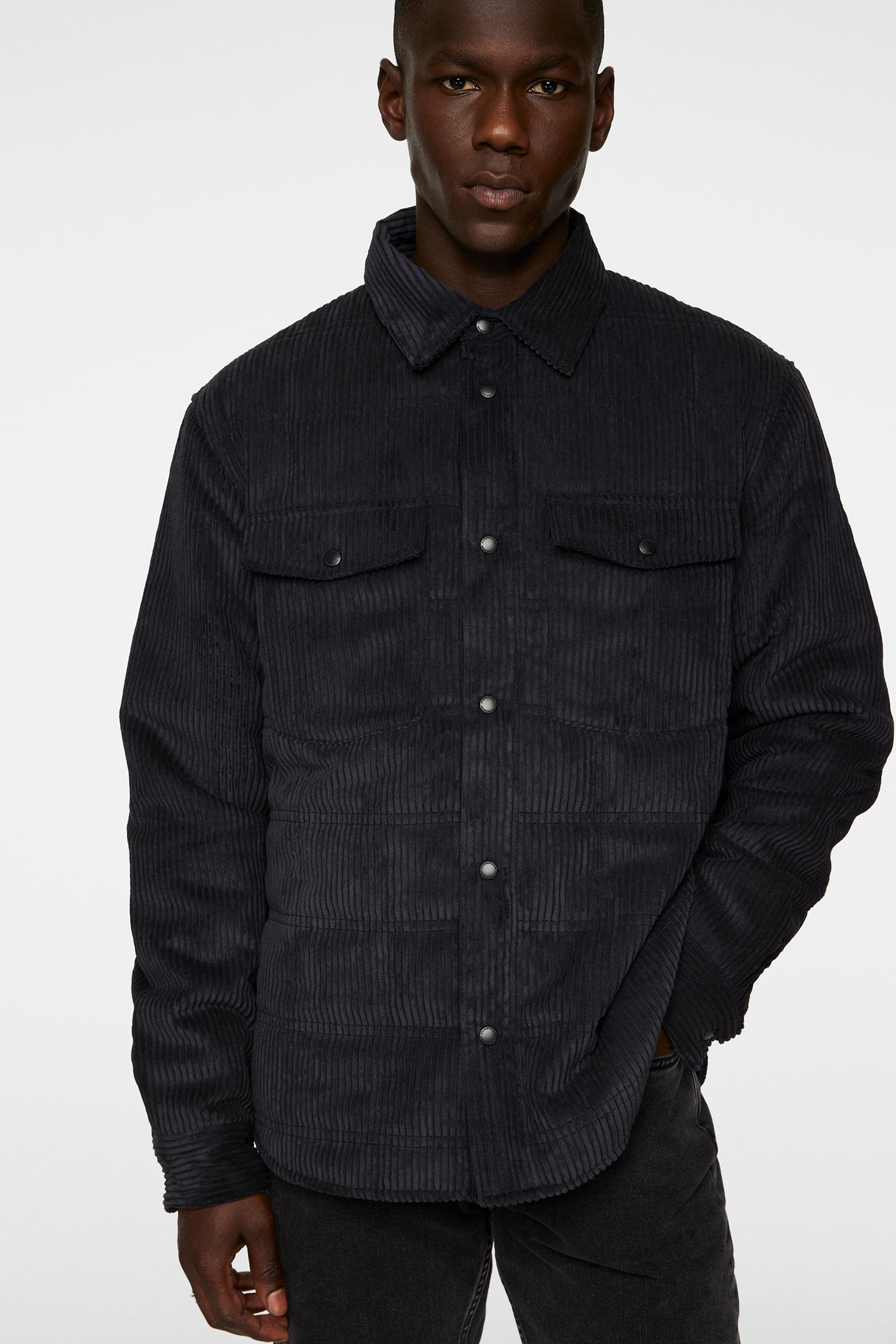Jasper Overshirt in Black by J.Lindeberg