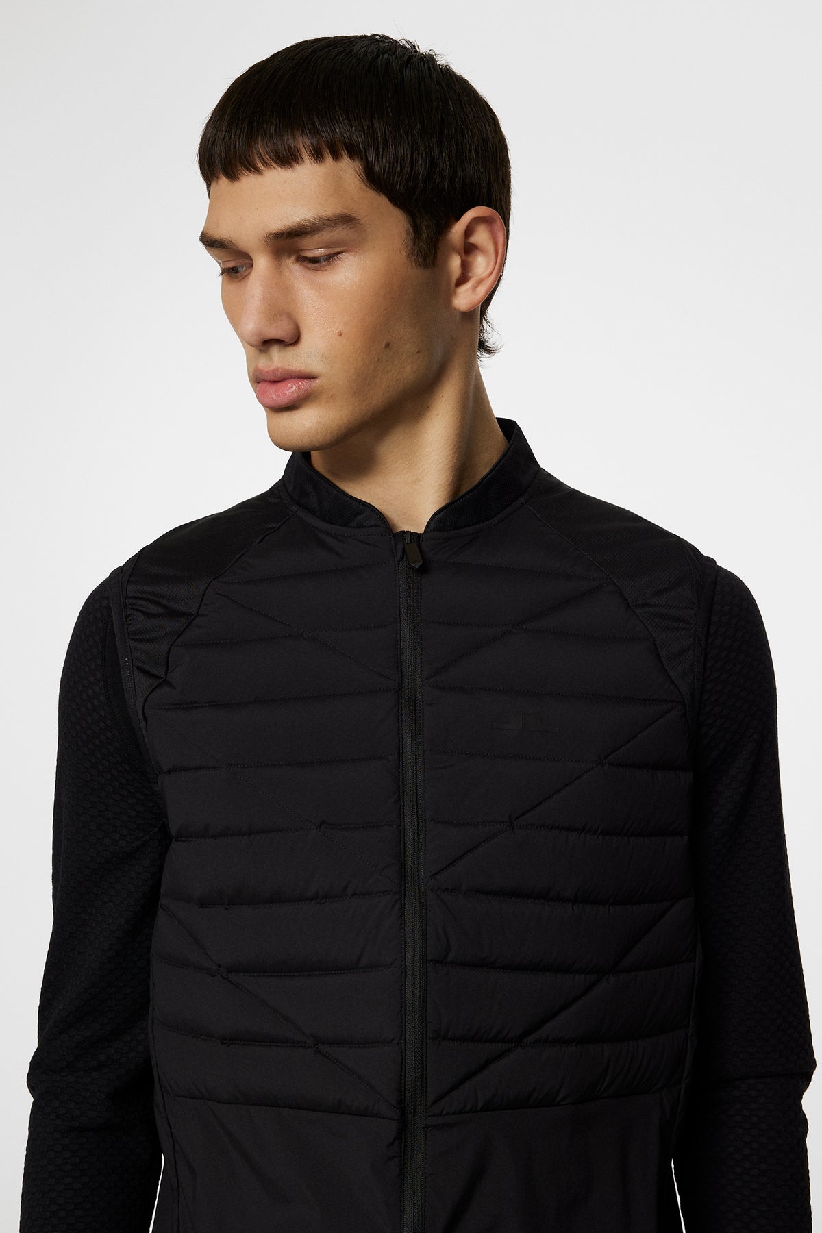 Juliano Pro Pack Vest in Black by J.Lindeberg
