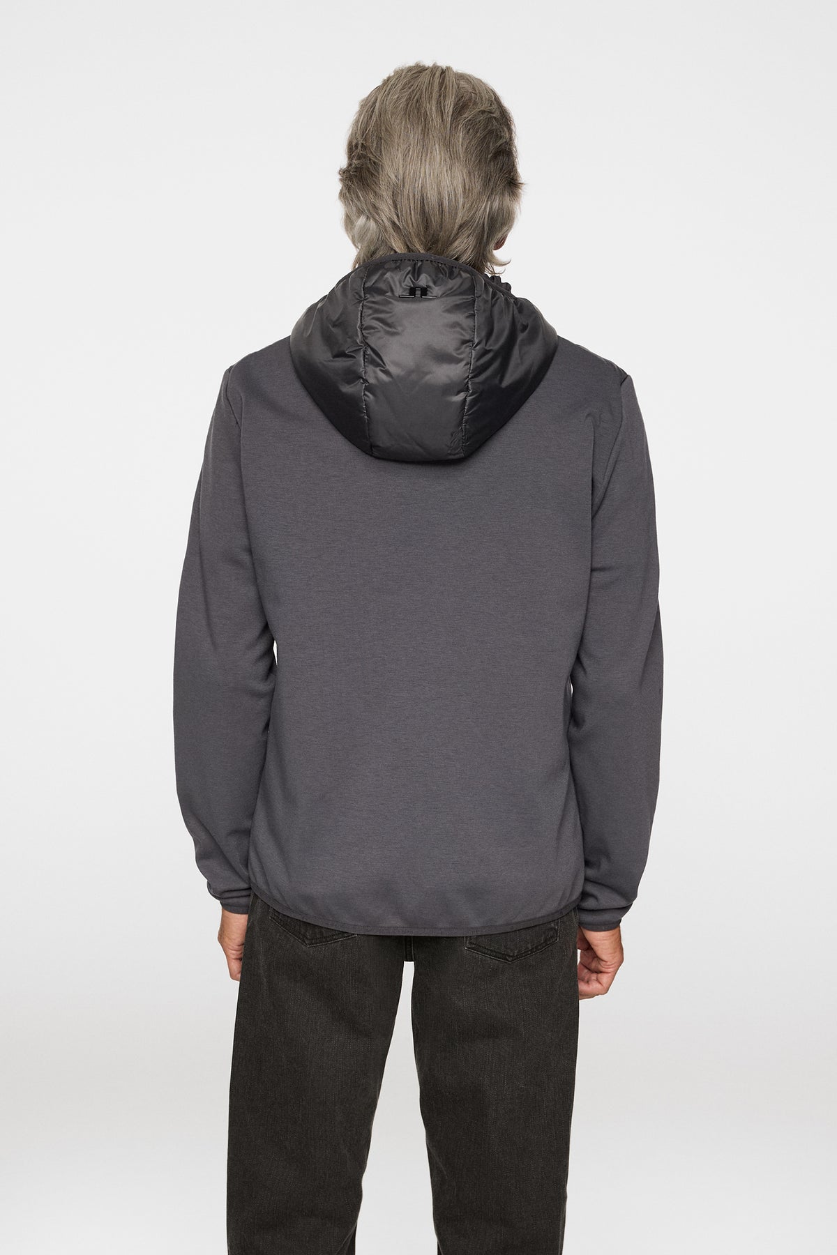 Gregory Hybrid Hood in Asphalt by J.Lindeberg