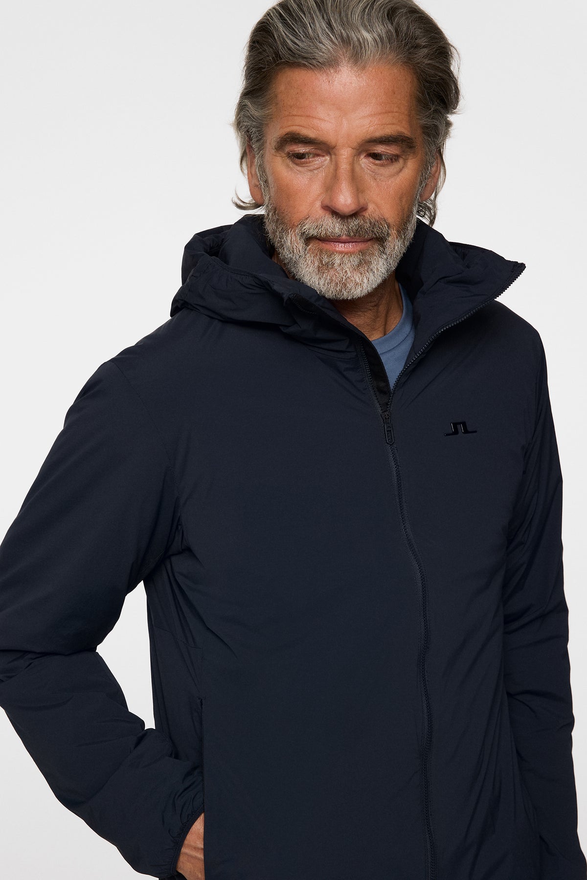 Clinton Hood in JL Navy by J.Lindeberg