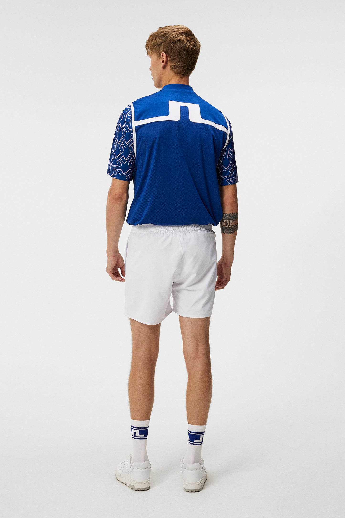 Preston Shorts in White by J.Lindeberg