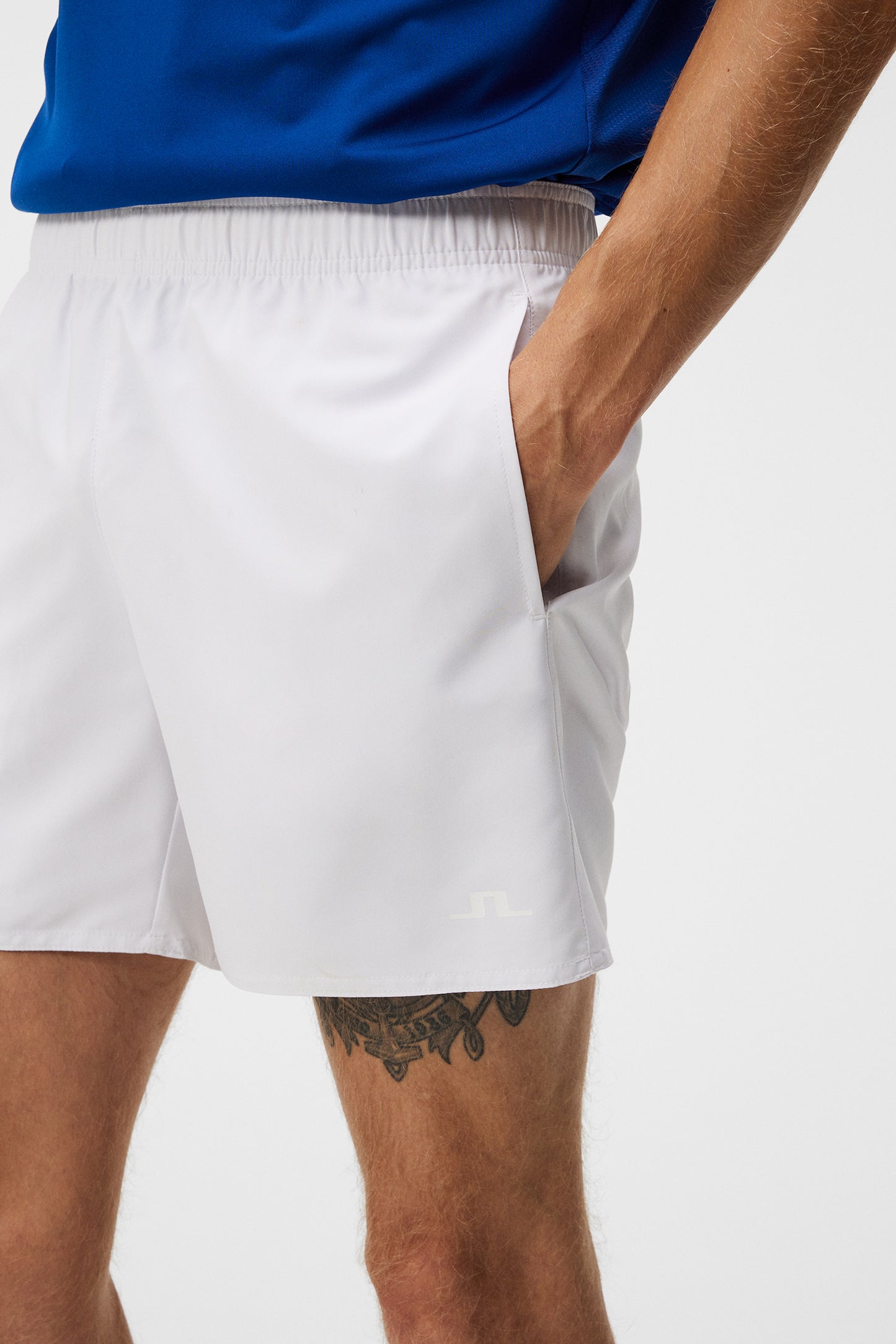 Preston Shorts in White by J.Lindeberg