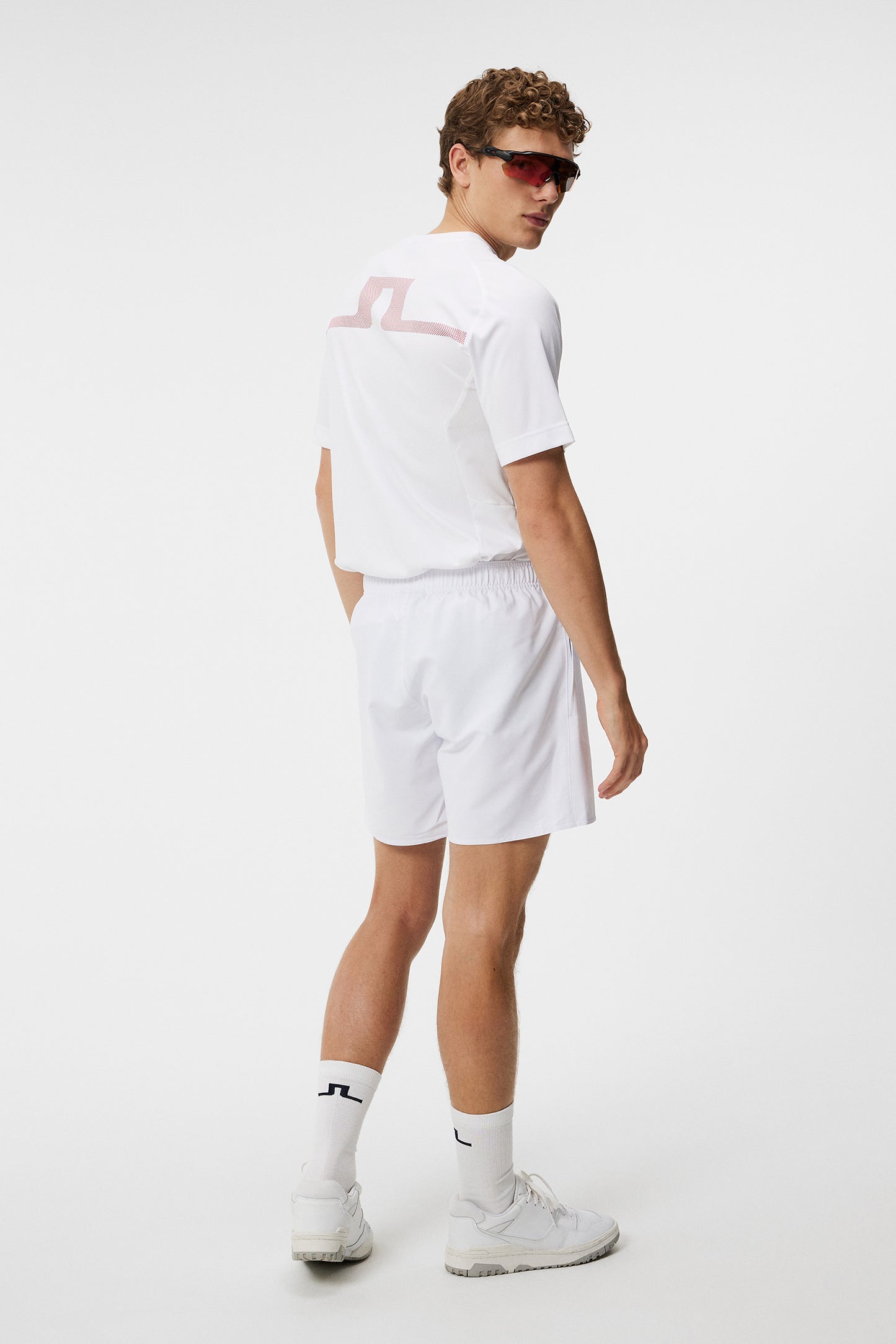 Preston Shorts in White by J.Lindeberg