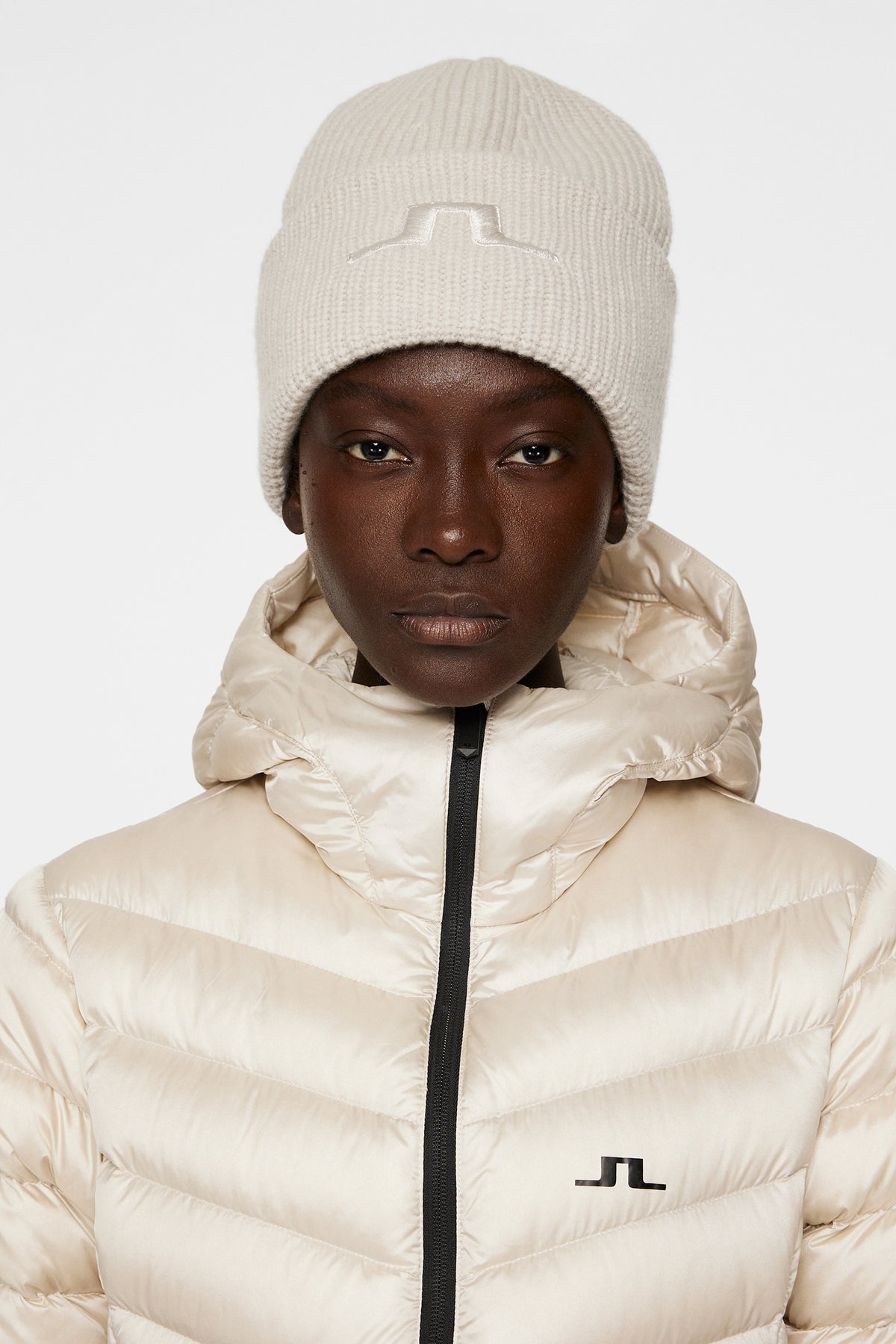 Abby Beanie in Moonbeam by J.Lindeberg