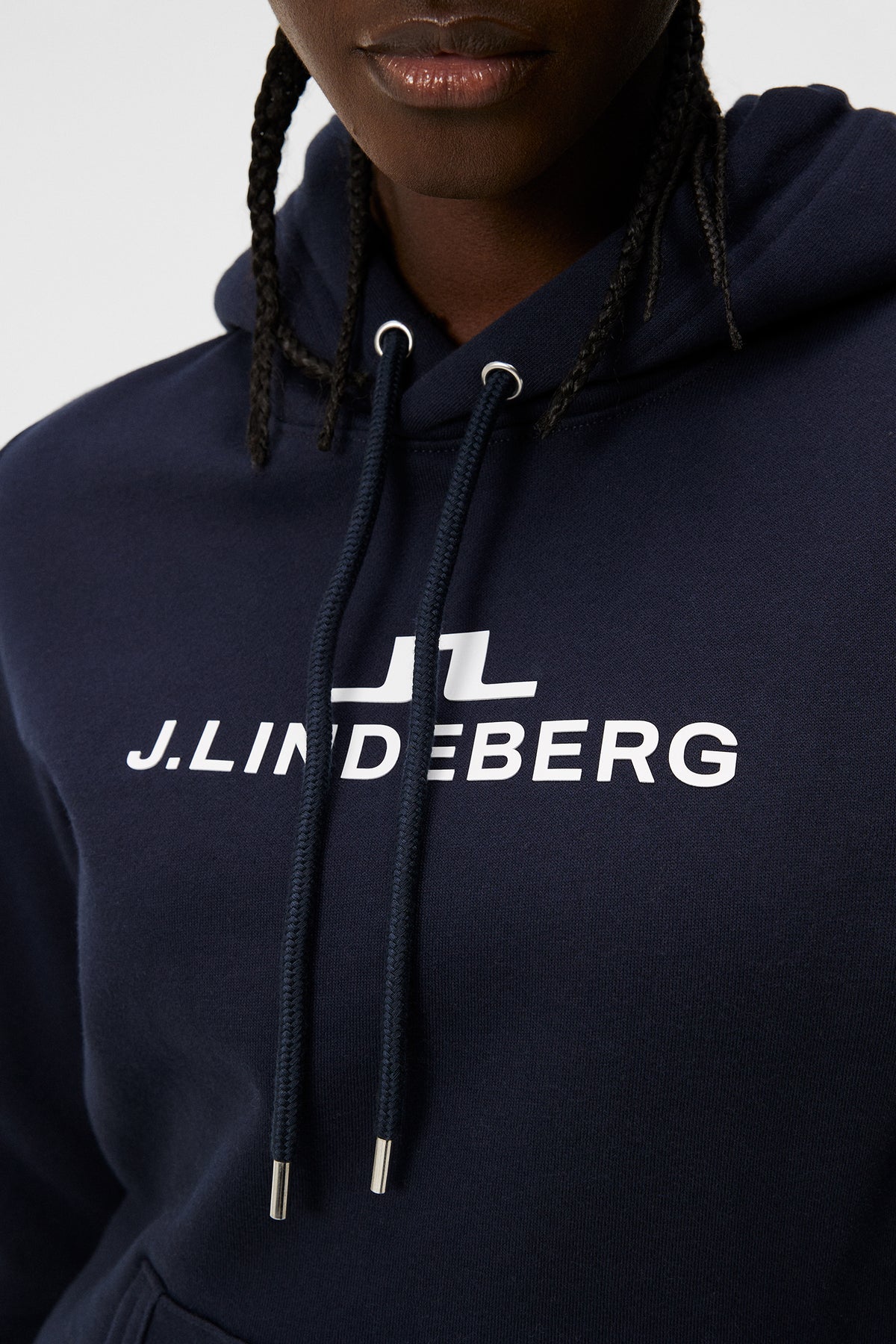W Alpha Hood in JL Navy by J.Lindeberg
