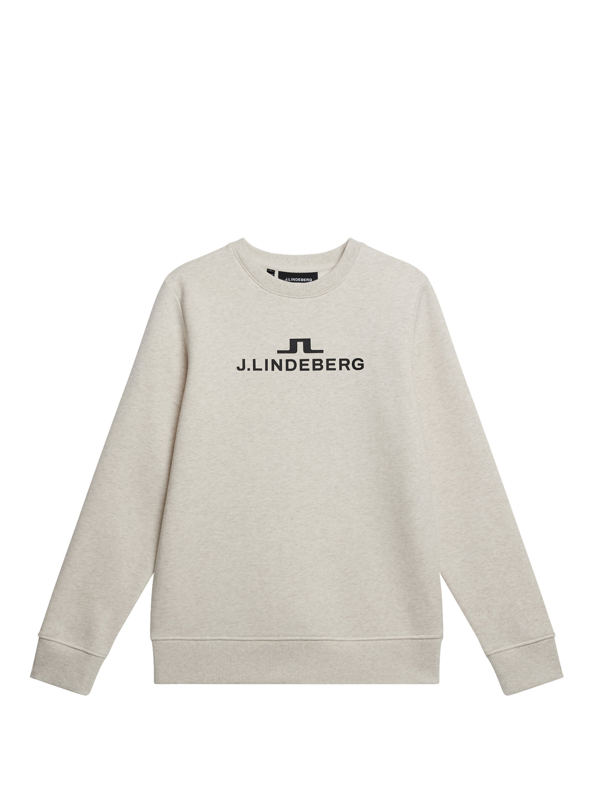 W Alpha Crew Neck in Beige Melange by J.Lindeberg