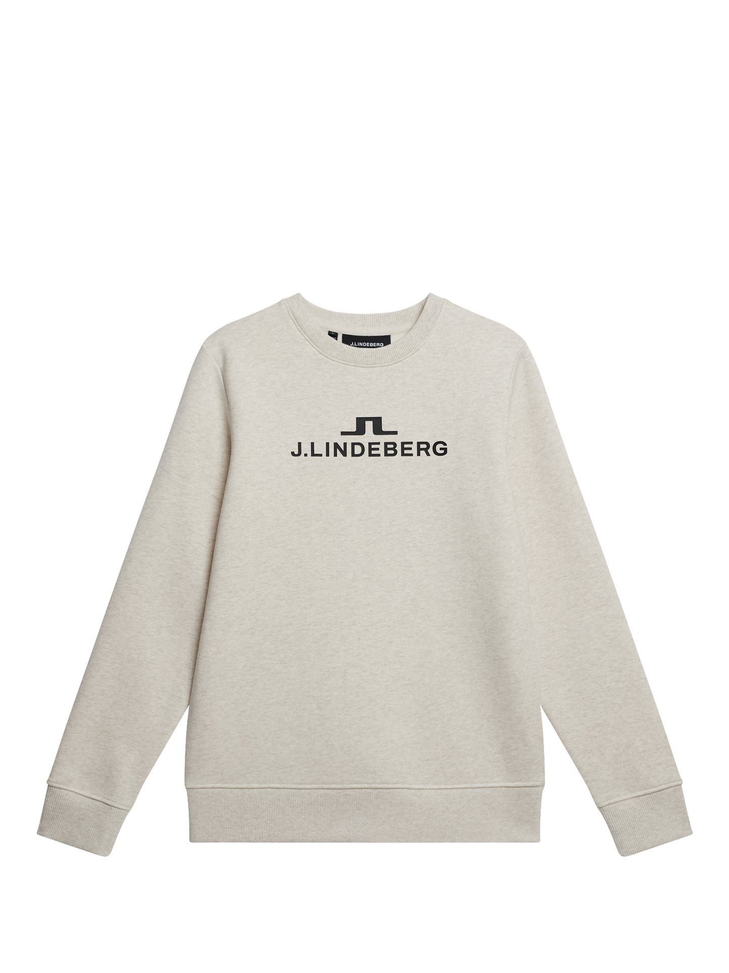 W Alpha Crew Neck in Beige Melange by J.Lindeberg