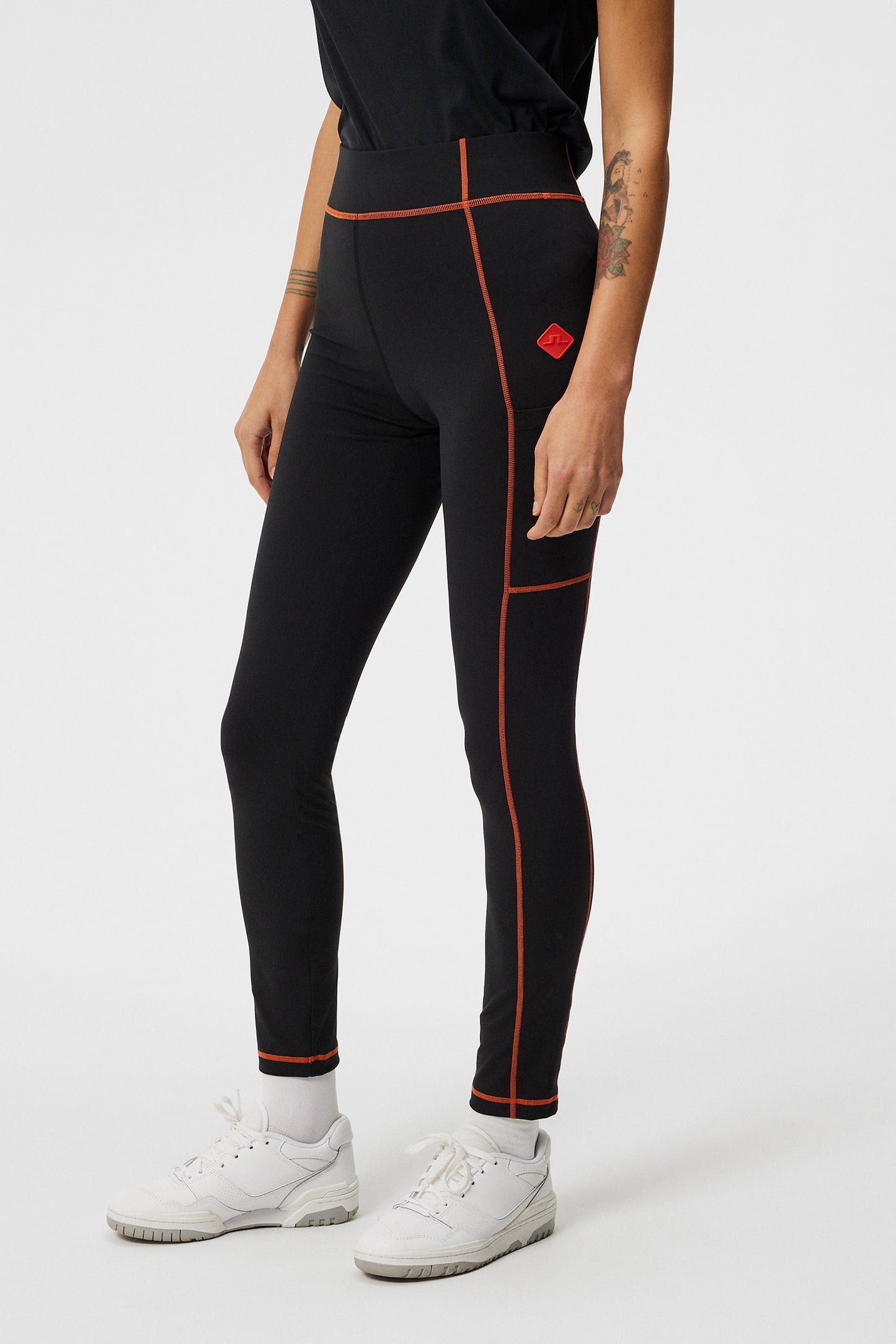 Mena Tights in Black by J.Lindeberg