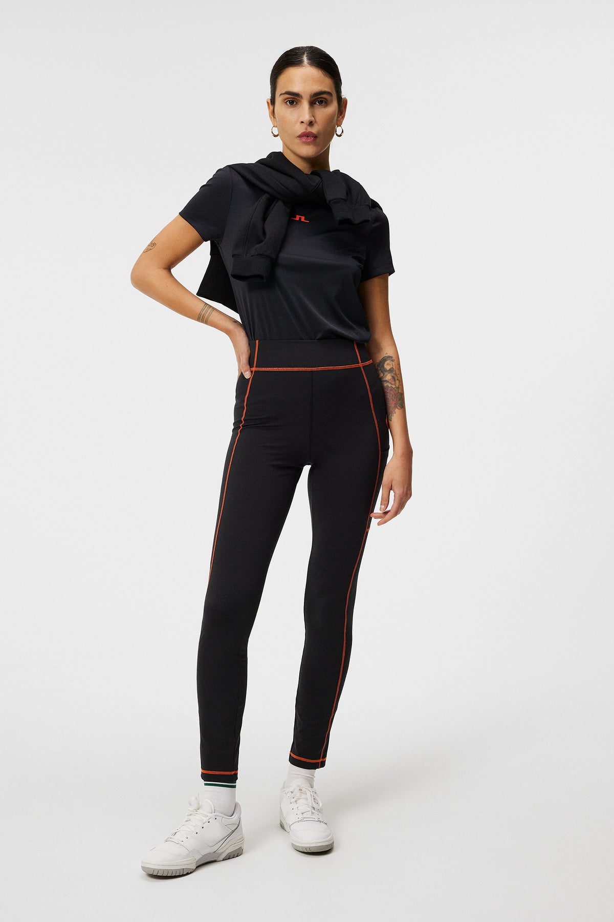 Mena Tights in Black by J.Lindeberg