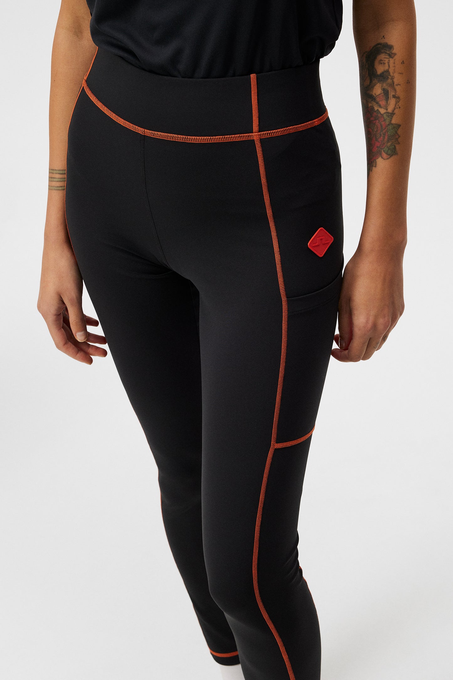 Mena Tights in Black by J.Lindeberg