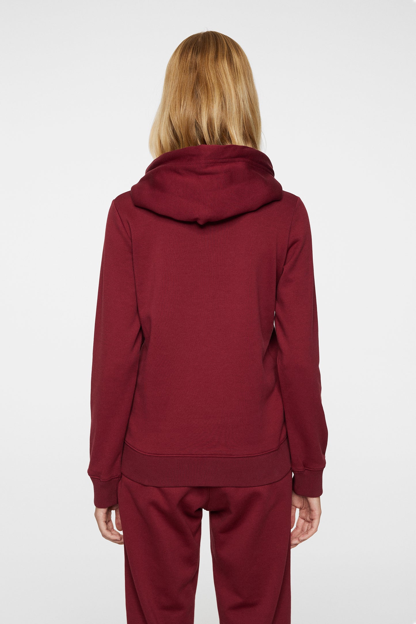 W Alpha Hood in Cabernet by J.Lindeberg