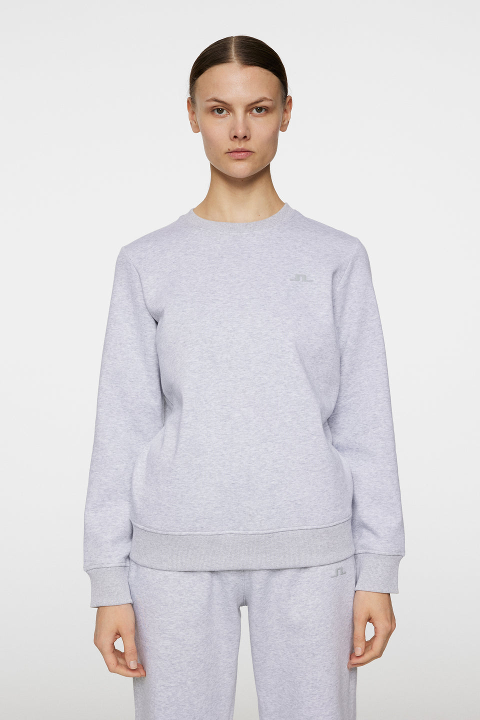 W Alpha Crew Neck / Light Grey Melange