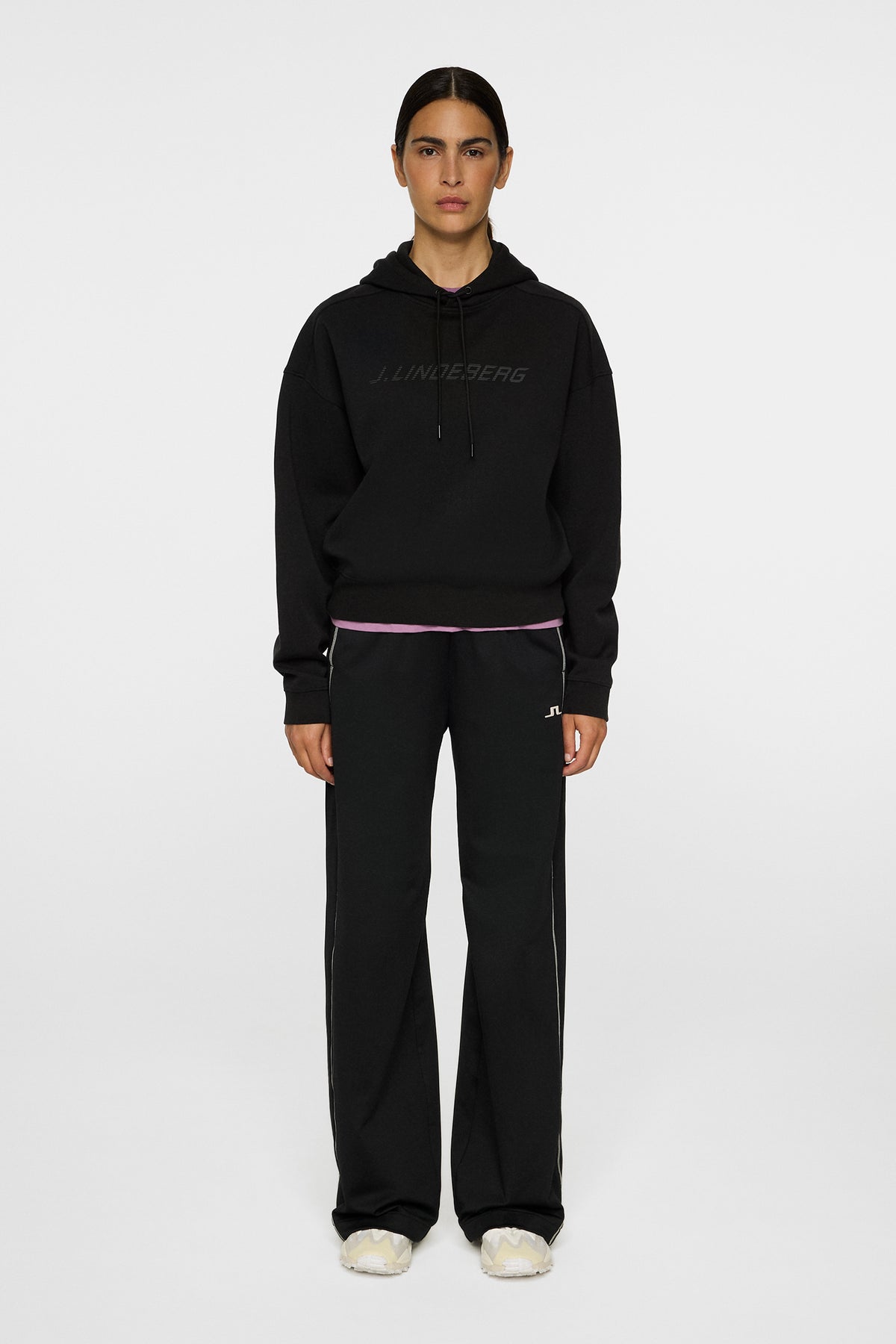 Dawn Hoodie in Black by J.Lindeberg