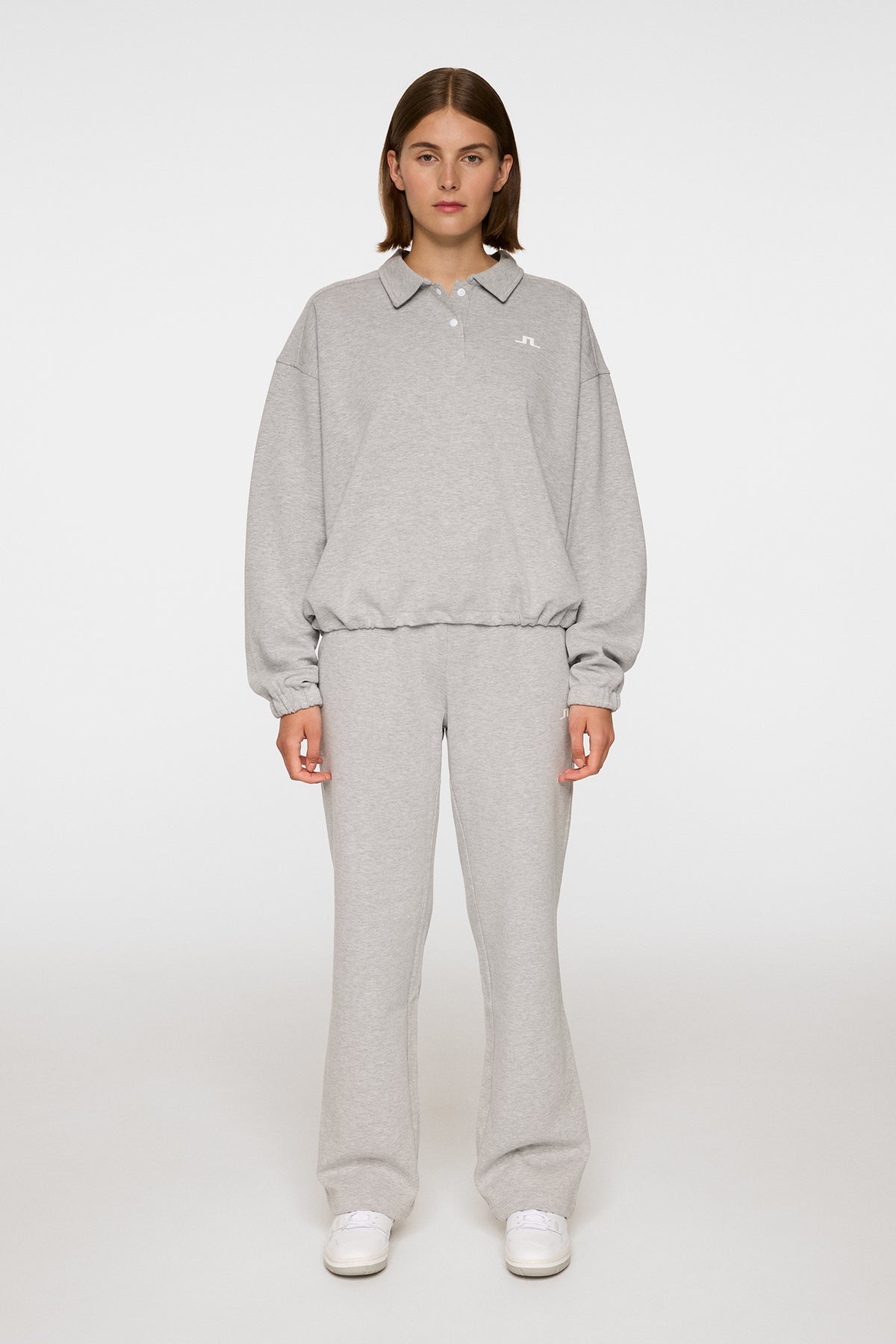 Mikki Sweatshirt in Light Grey Melange by J.Lindeberg