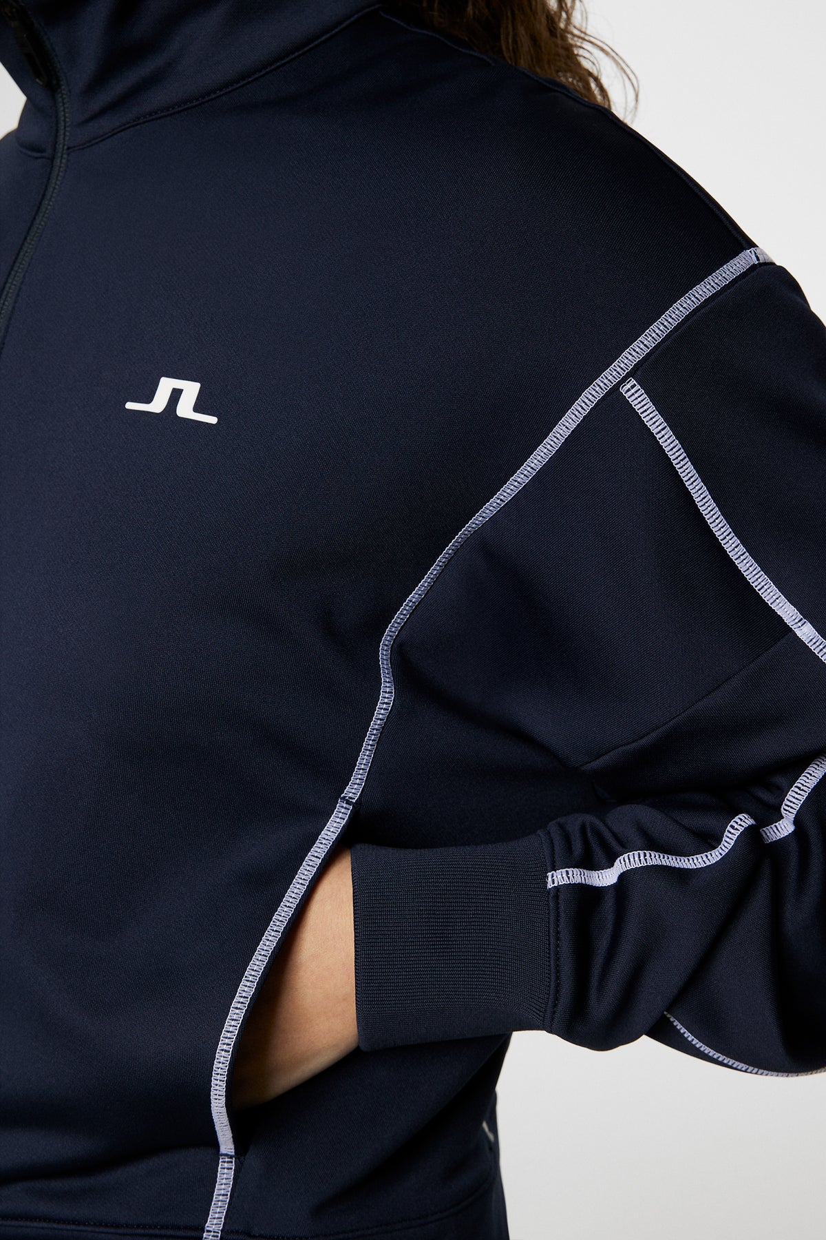 Belinda Track Jacket in JL Navy by J.Lindeberg