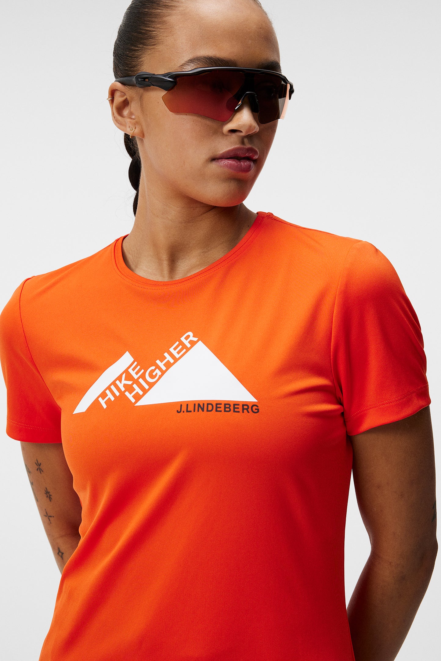 Valeria Graphic T-shirt in Tangerine Tango by J.Lindeberg