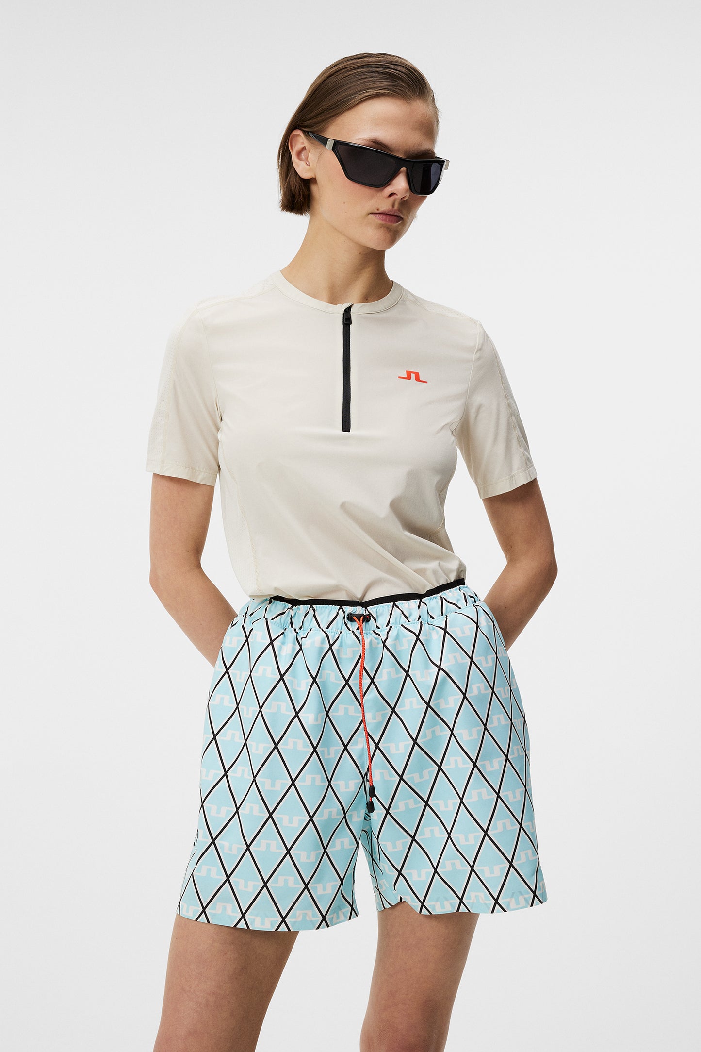 Landa Pro Pack T-shirt in Almond Milk by J.Lindeberg